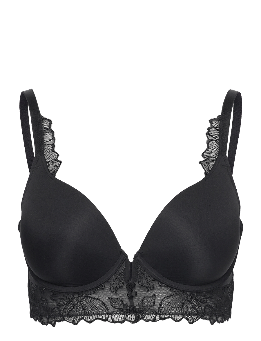 Hunkemöller - Jemima Padded Underwired Longline Push-Up Bra - caviar - 1