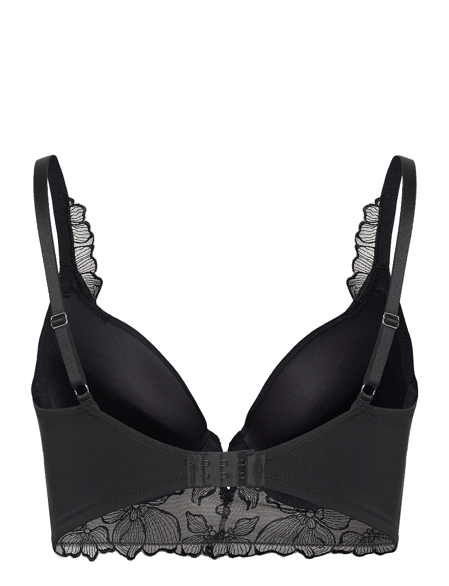 Hunkemöller - Jemima Padded Underwired Longline Push-Up Bra - caviar - 2