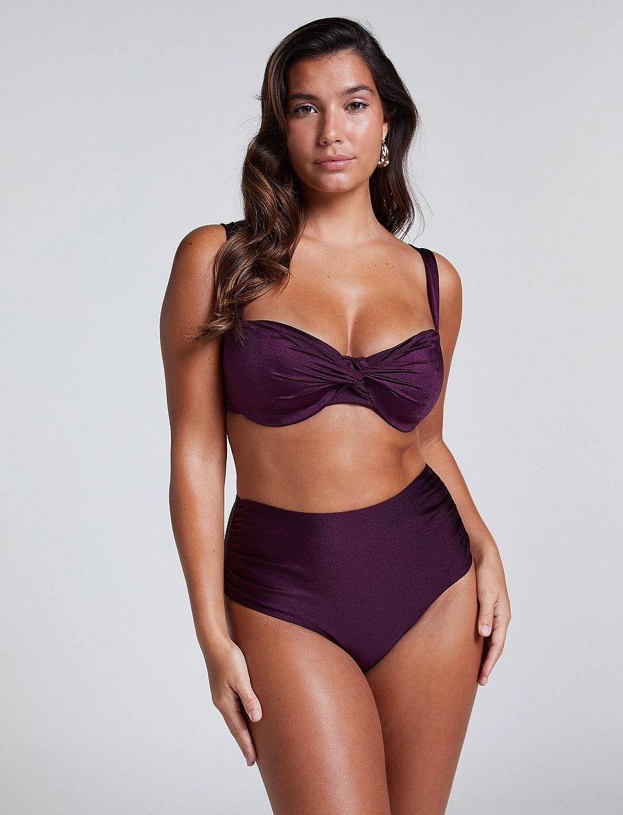 Hunkemöller - Costa Rio Bikini Bottoms - bikinitrosor med hög midja - potent purple - 0