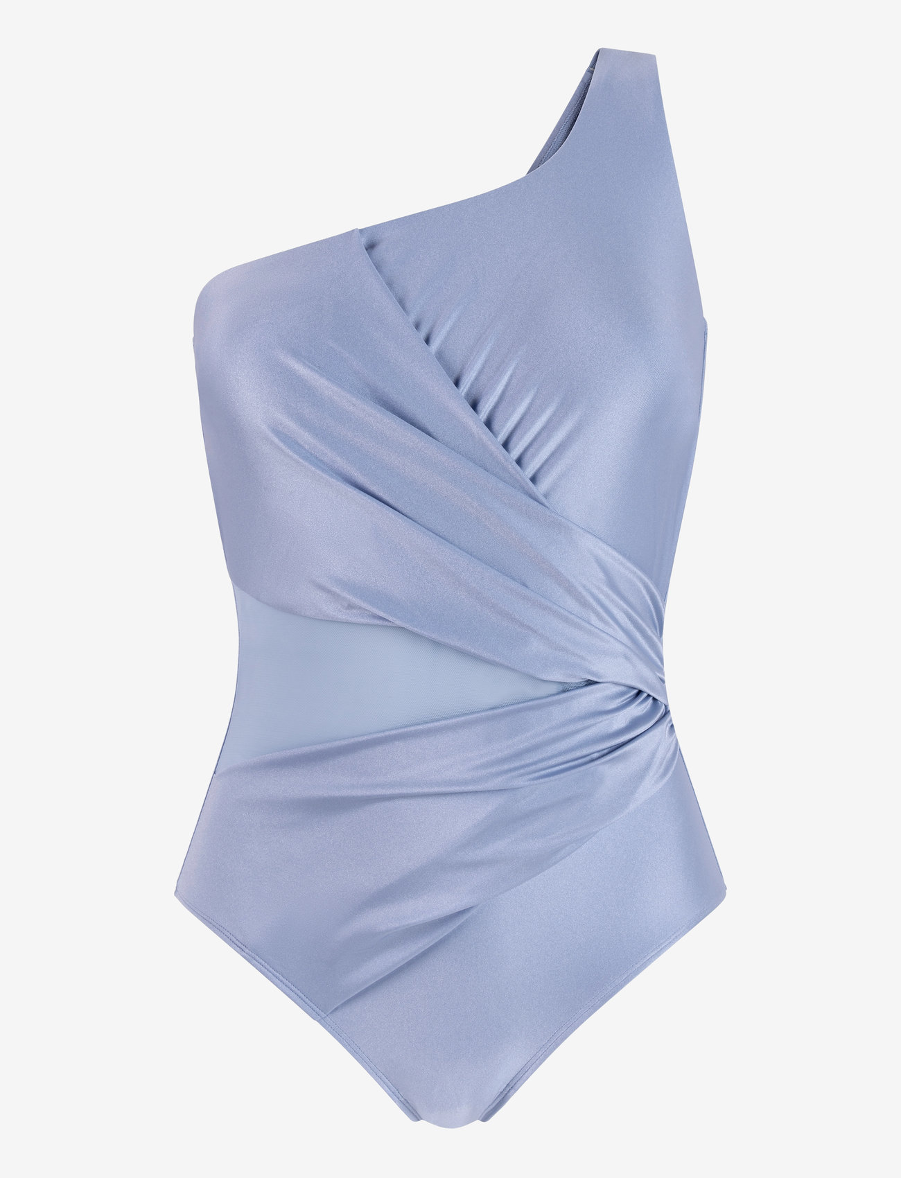 Hunkemöller - Shaping Shell Mesh Swimsuit - badeanzüge - forever blue - 0