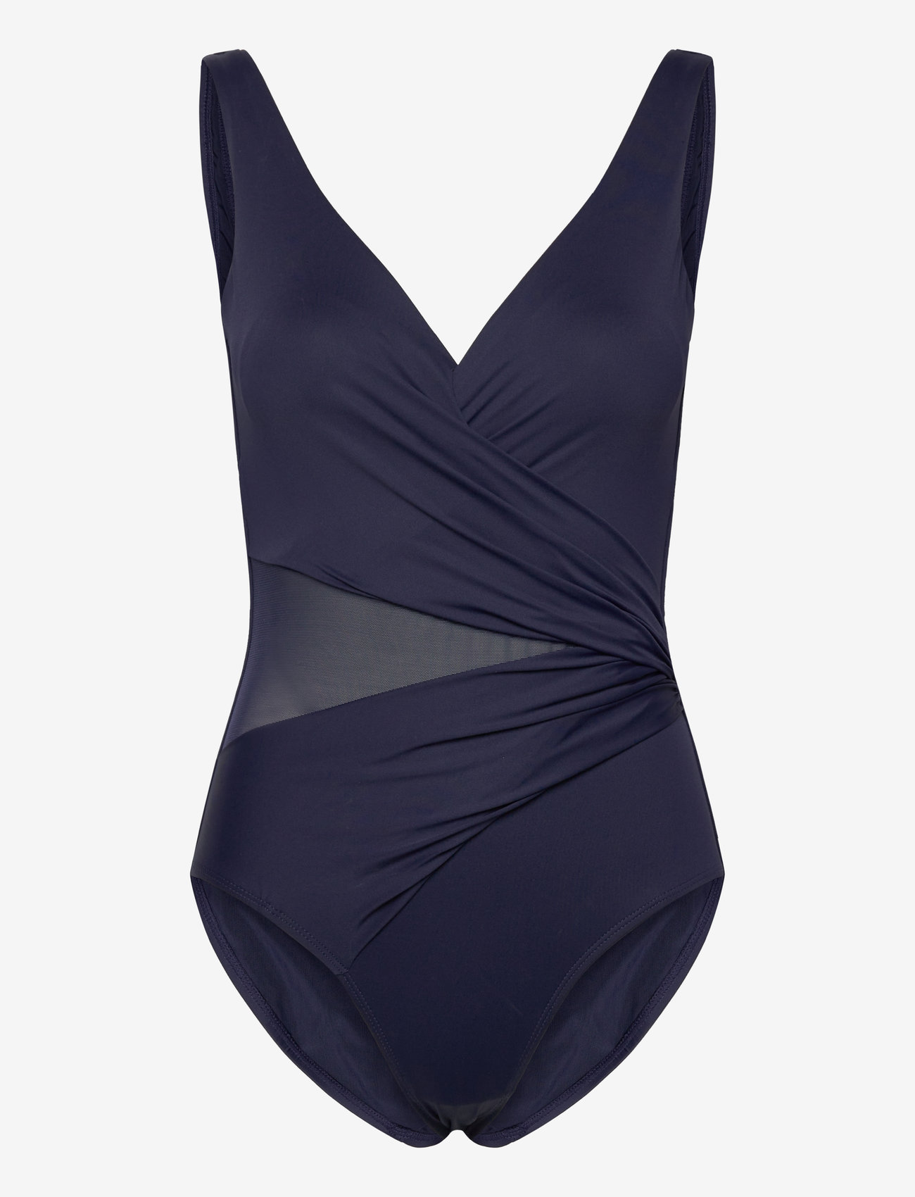 Hunkemöller - Shaping Shell Mesh Swimsuit - badeanzüge - evening blue - 0