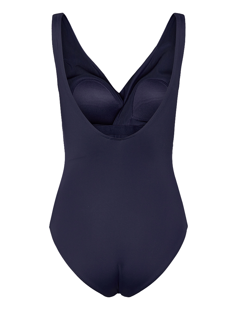 Hunkemöller - Shaping Shell Mesh Swimsuit - badeanzüge - evening blue - 2