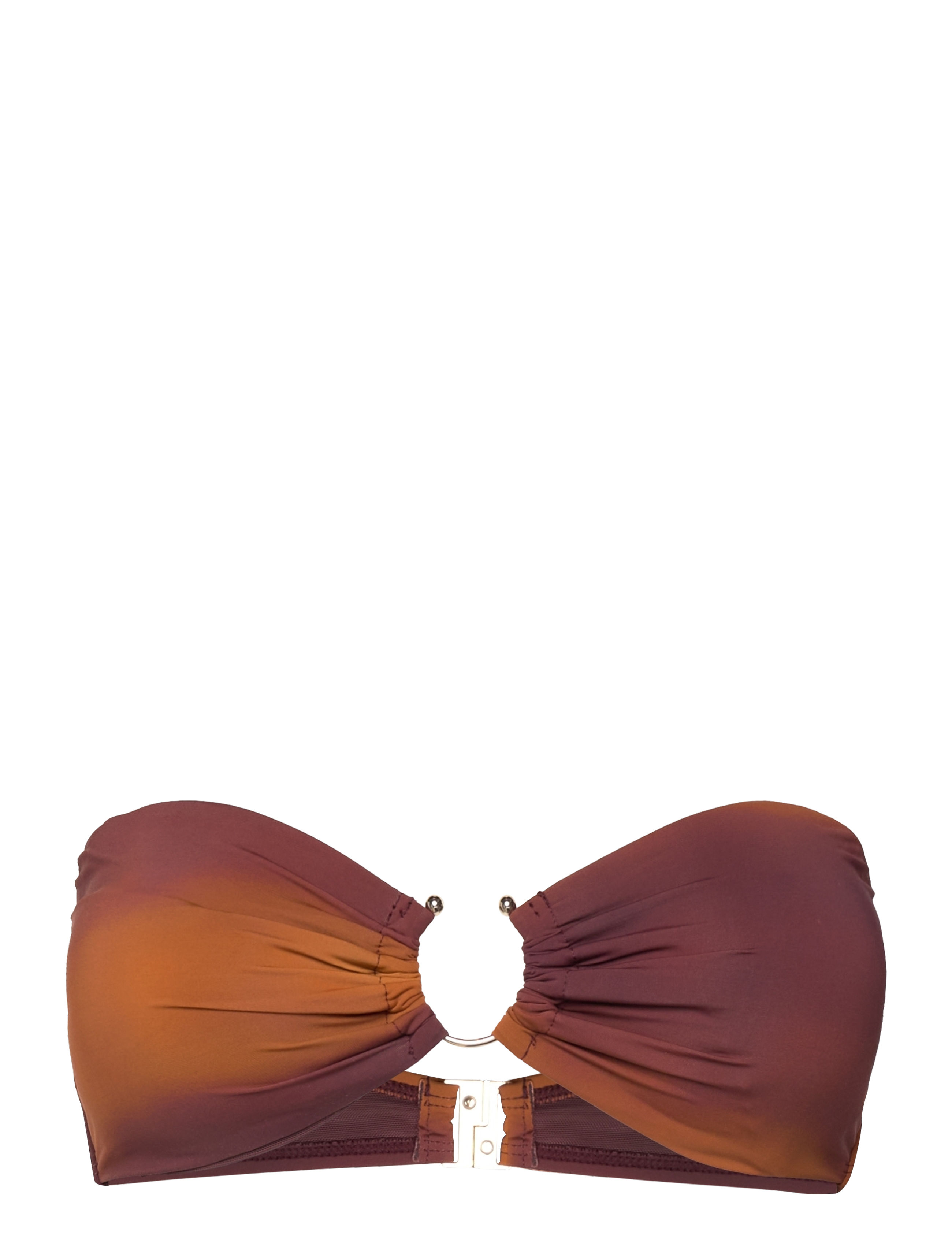Hunkemöller JANIERO BANDEAU - Bademode - WINETASTING / orange