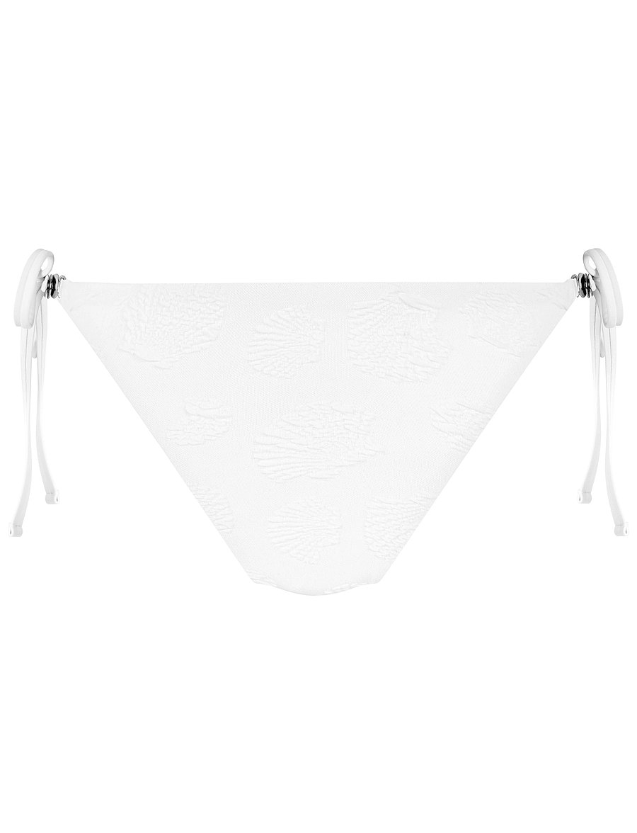 Hunkemöller - Seashell Cheeky Triangle Bottom - side tie bikinier - bright white - 3