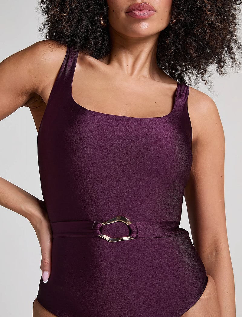 Hunkemöller - COSTA SHAPING BELT BS - baddräkter - potent purple - 0