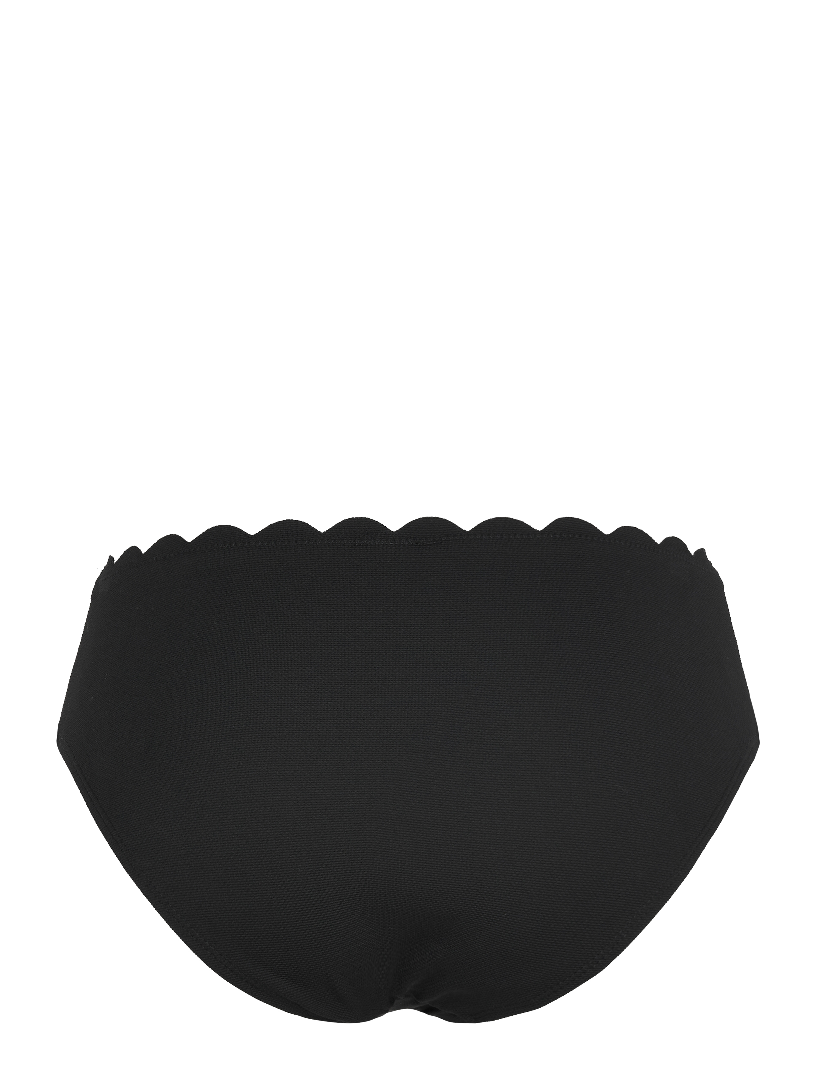 Hunkemöller - SCALLOP RIO MIDI - korkeavyötäröiset bikinialaosat - caviar - 2