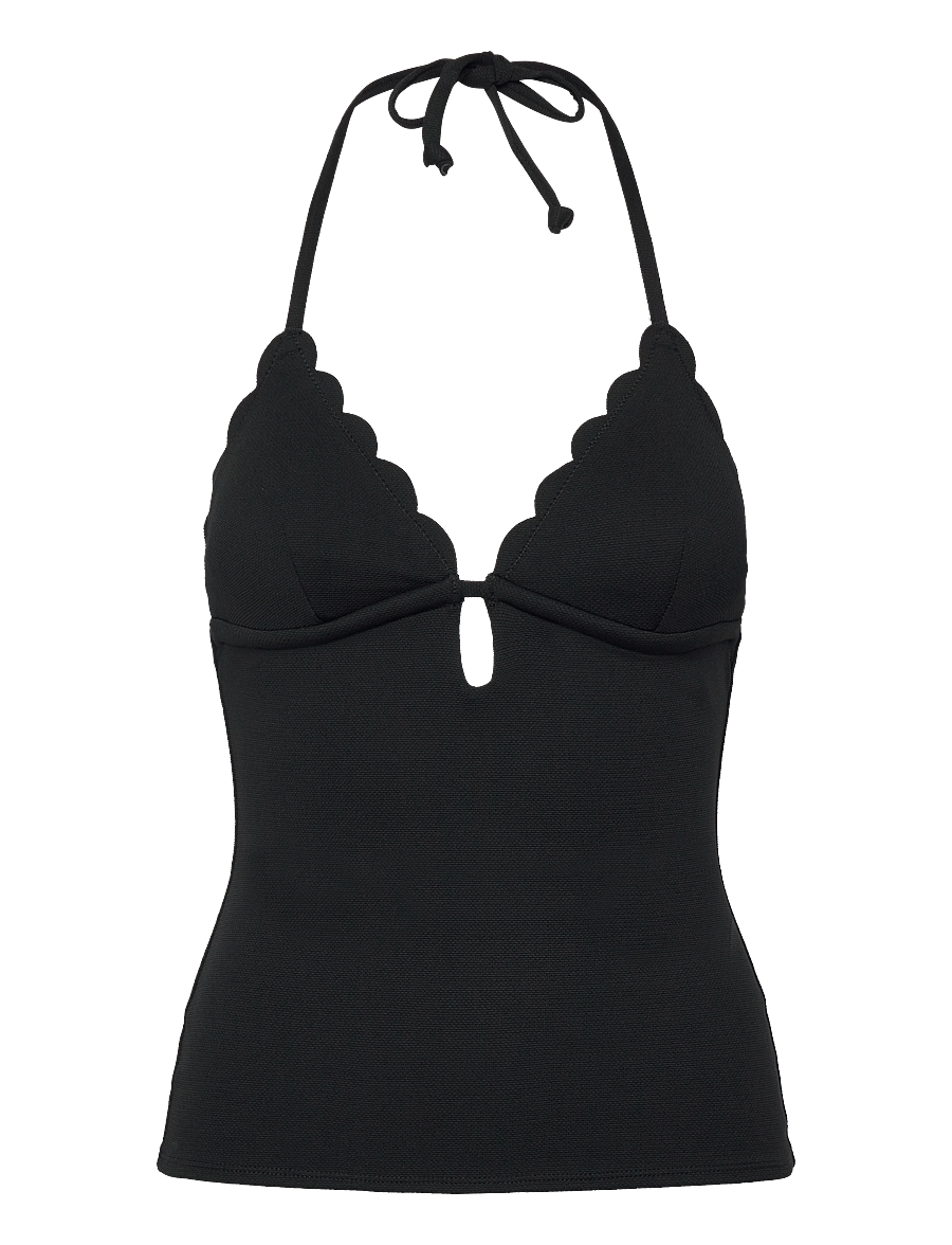 Hunkemöller - SCALLOP SHAPING TANKINI - bikinier - caviar - 1