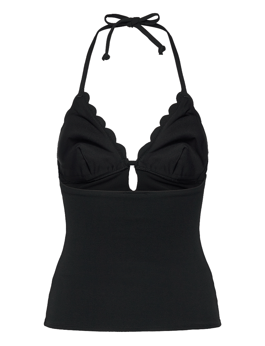 Hunkemöller - SCALLOP SHAPING TANKINI - bikinier - caviar - 2