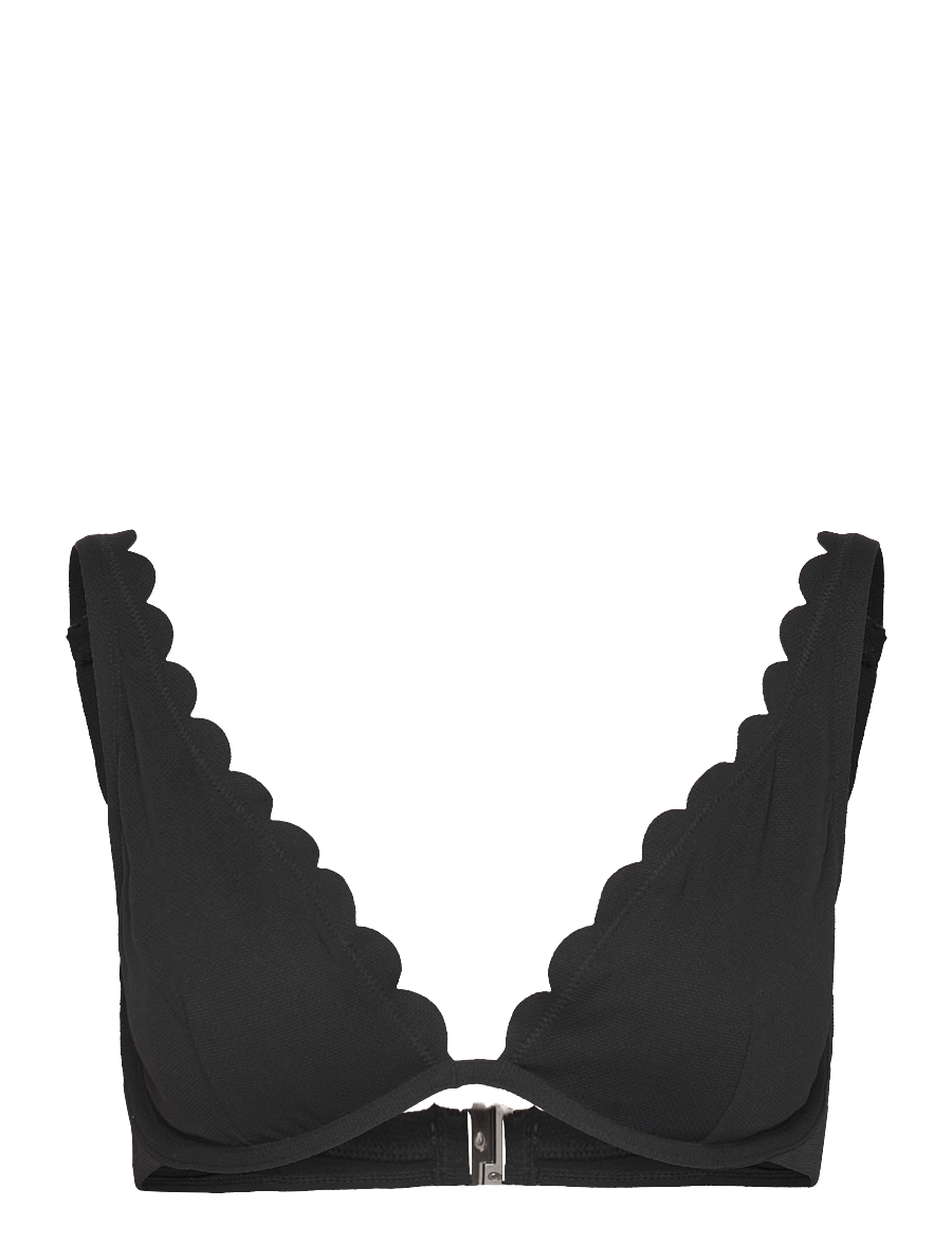 Hunkemöller - SCALLOP UP - bikinitoppar med bygel - caviar - 1