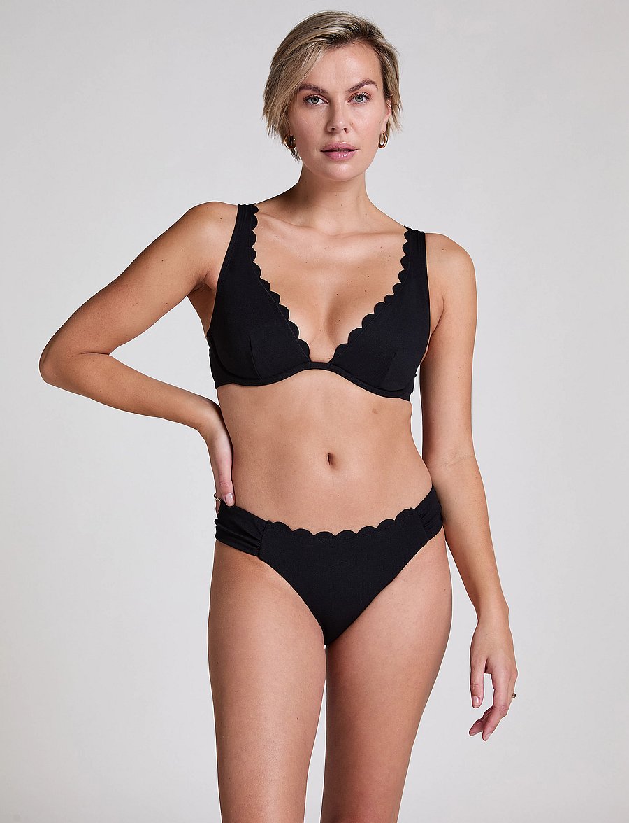 Hunkemöller - SCALLOP RIO B - bikinibriefs - caviar - 0