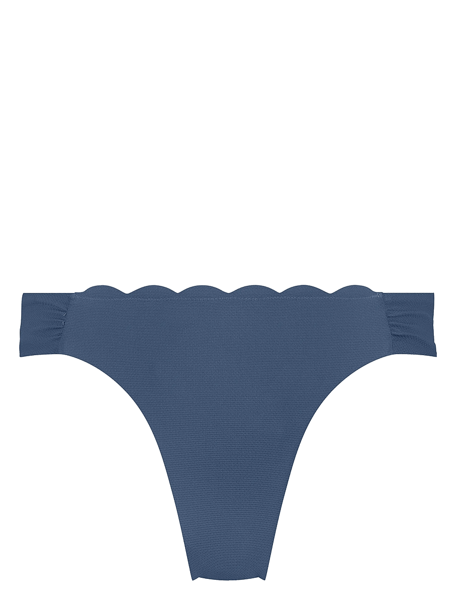 Hunkemöller - Scallop Rio Bikini Bottoms - brazilian bikinis - blue horizon - 1