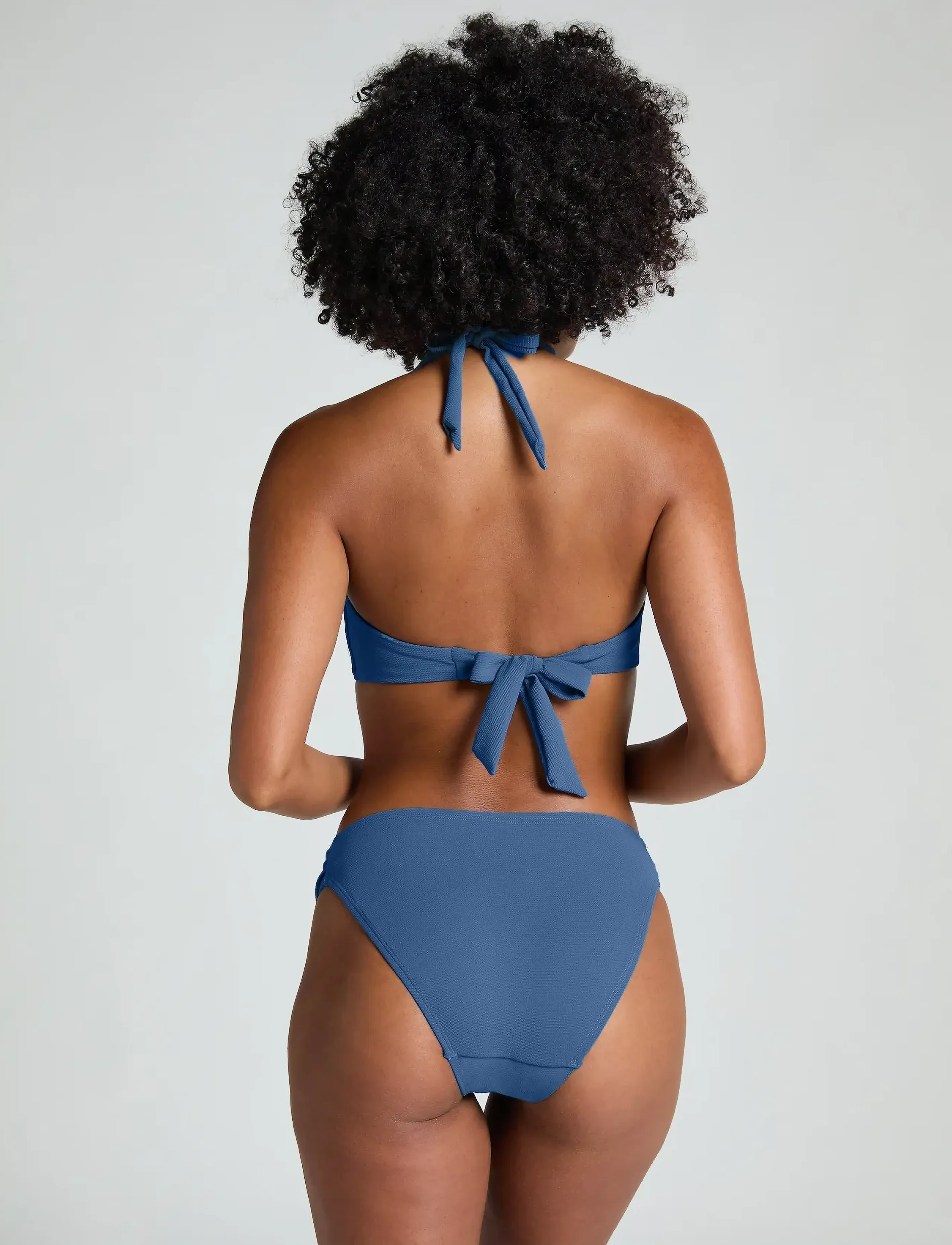 Hunkemöller - Scallop Rio Bikini Bottoms - bikinis brazilian - blue horizon - 3