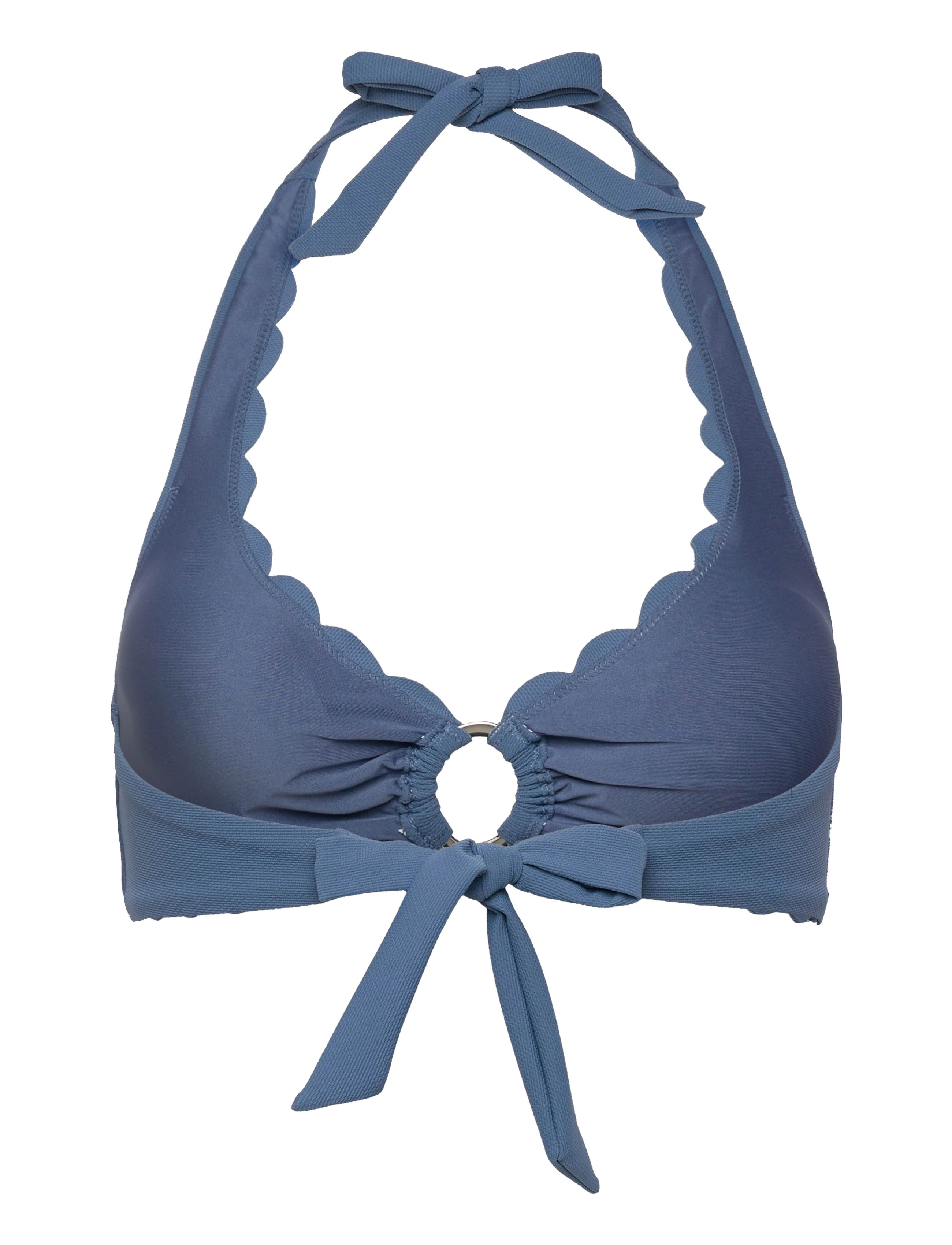 Hunkemöller - Scallop Halter Bikini Top - blue horizon - 2