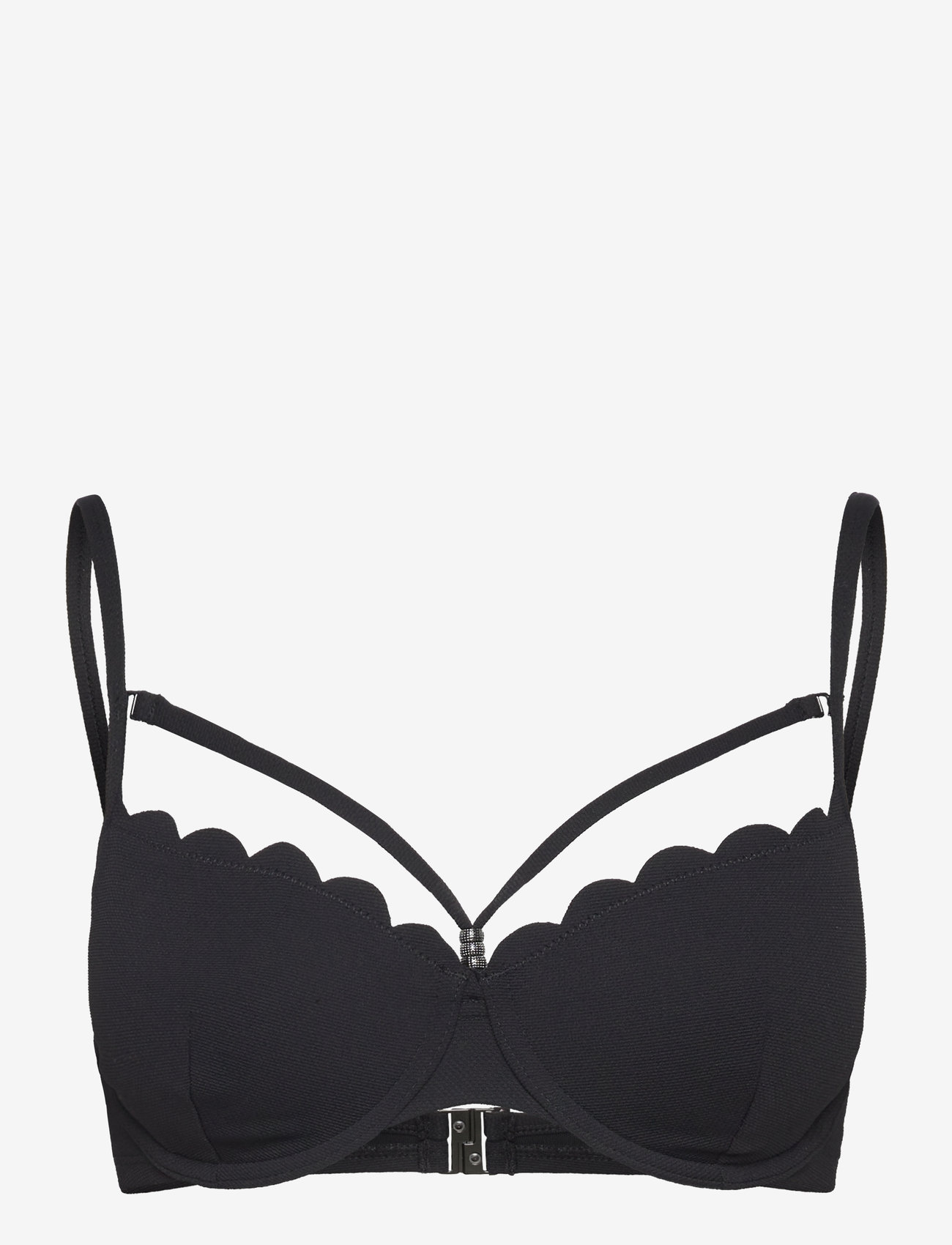 Hunkemöller - SCALLOP PD - bikinitoppe med bøjle - caviar - 1