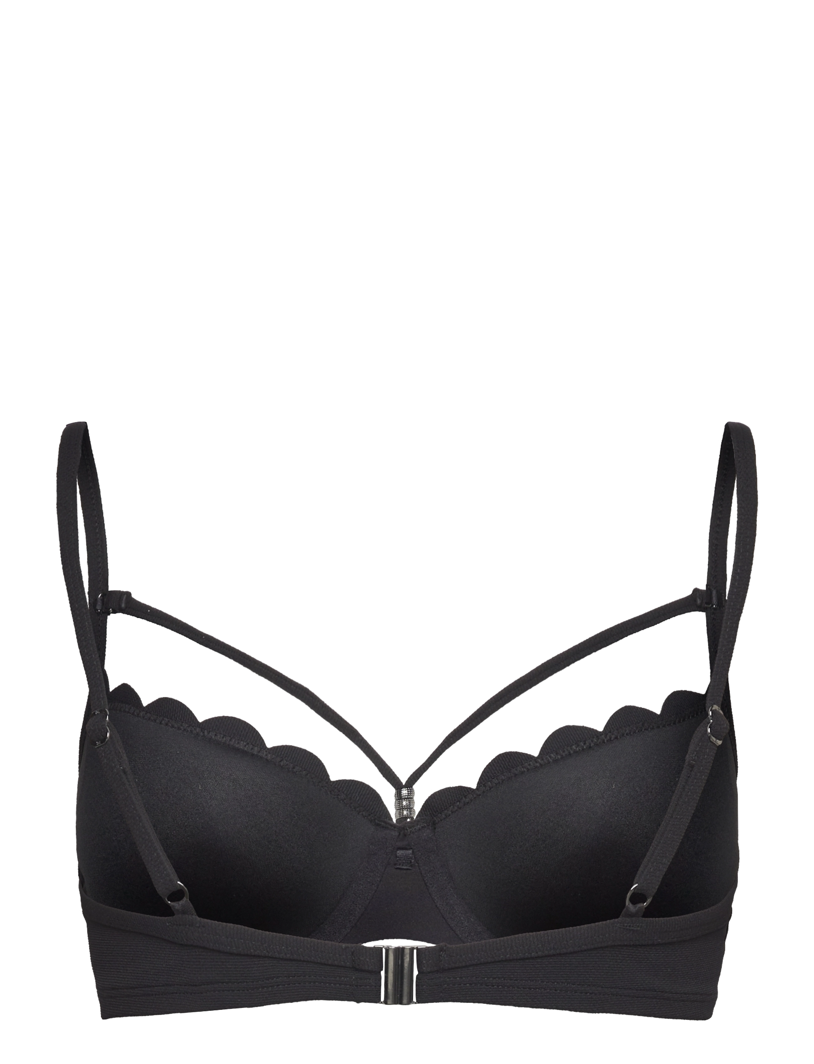 Hunkemöller - SCALLOP PD - tugitraadiga bikiinide ülaosad - caviar - 2