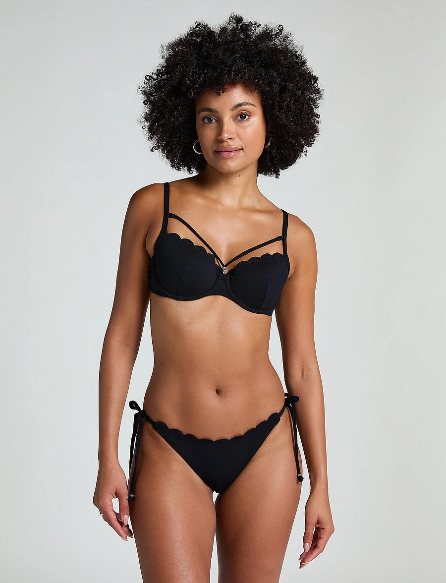 Hunkemöller - SCALLOP PD - vír bikinitoppar - caviar - 5