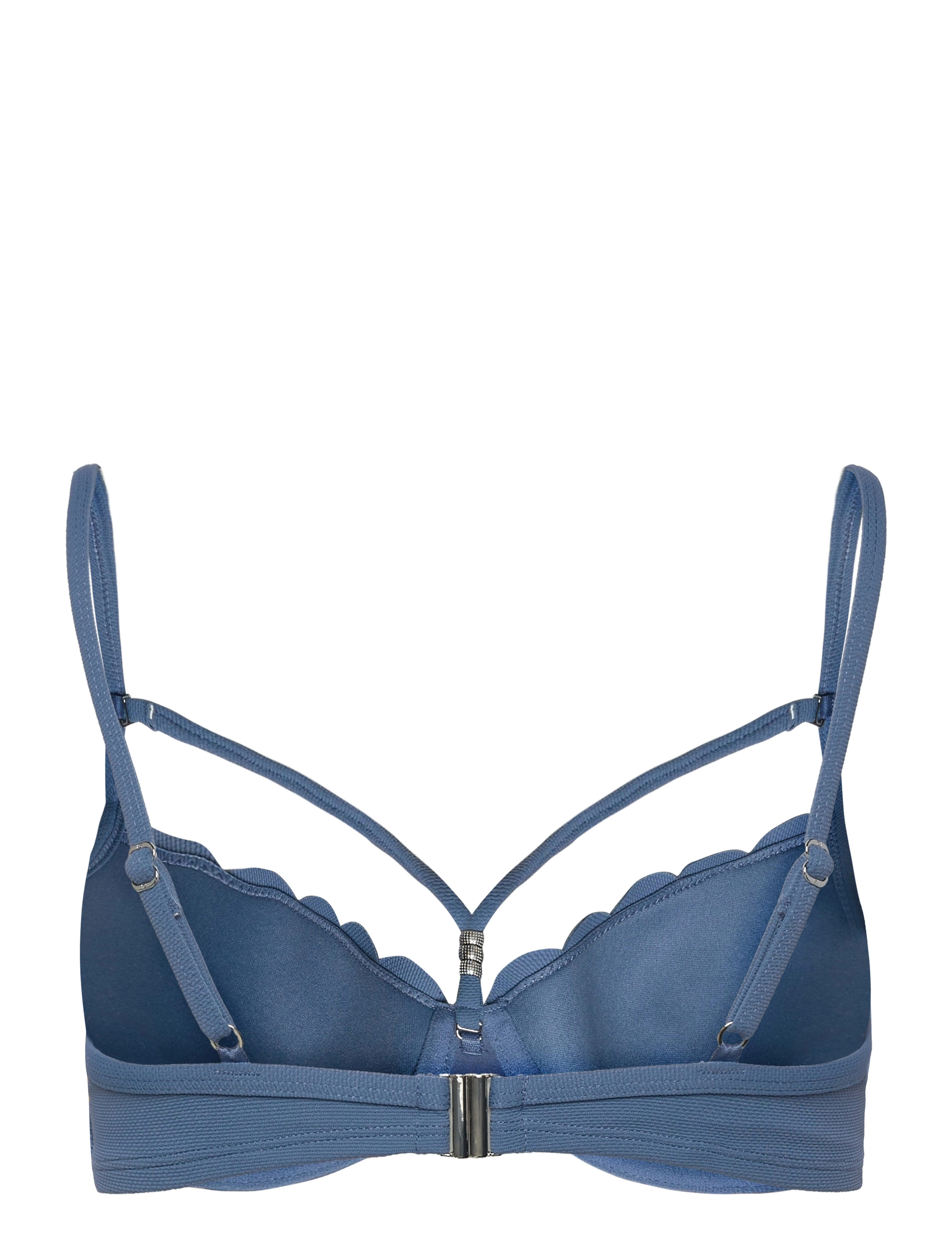 Hunkemöller - Scallop Padded Underwired Bikini Top - push-up bikini - blue horizon - 2