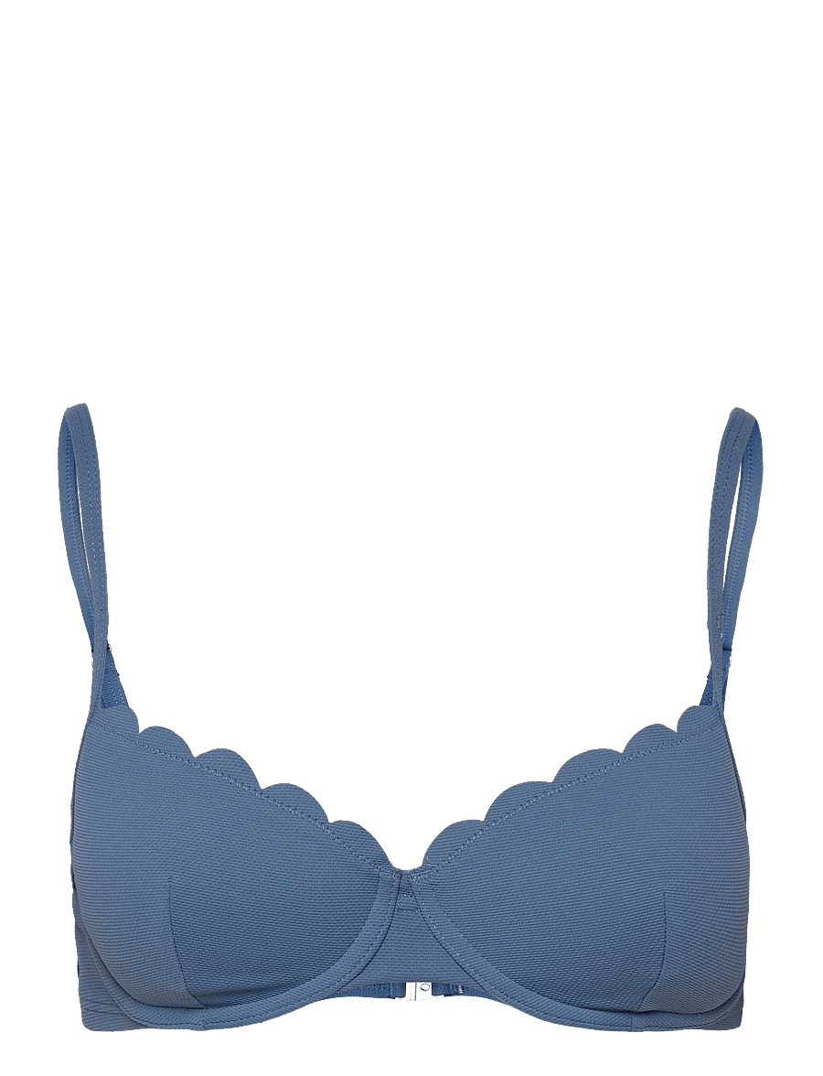 Hunkemöller - Scallop Padded Underwired Bikini Top - push-up bikini - blue horizon - 3