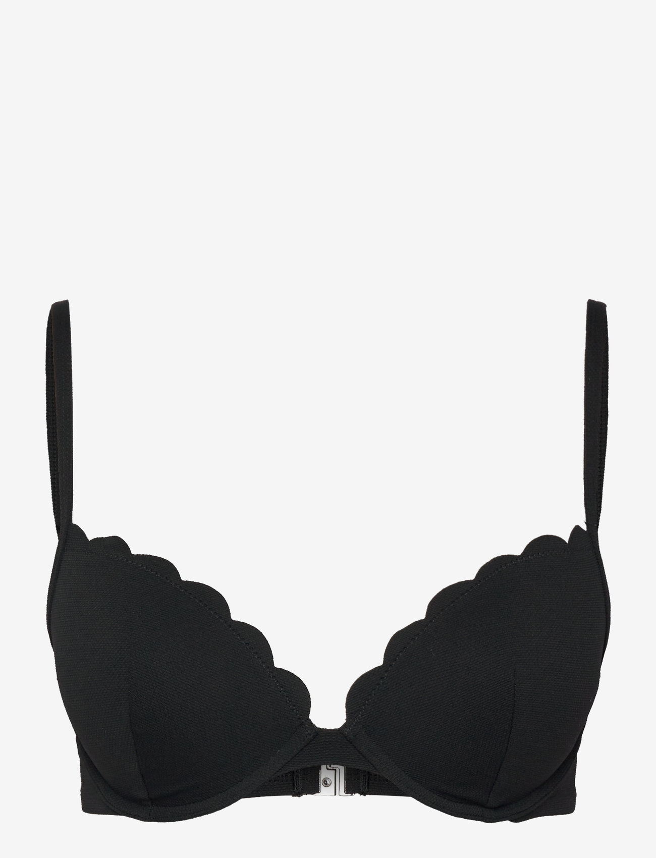 Hunkemöller - SCALLOP PP PUSH - push-up bikinier - caviar - 1