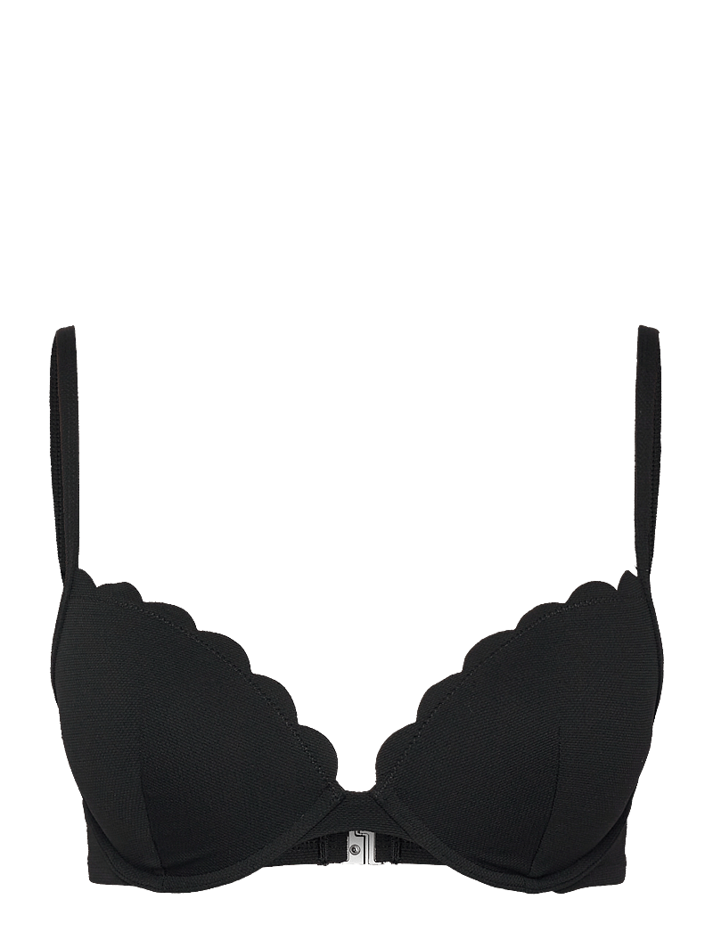 Hunkemöller - SCALLOP PP PUSH - push-up bikinier - caviar - 1