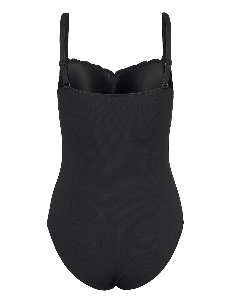Hunkemöller - SCALLOP SHAPING BS O - badeanzüge - caviar - 2