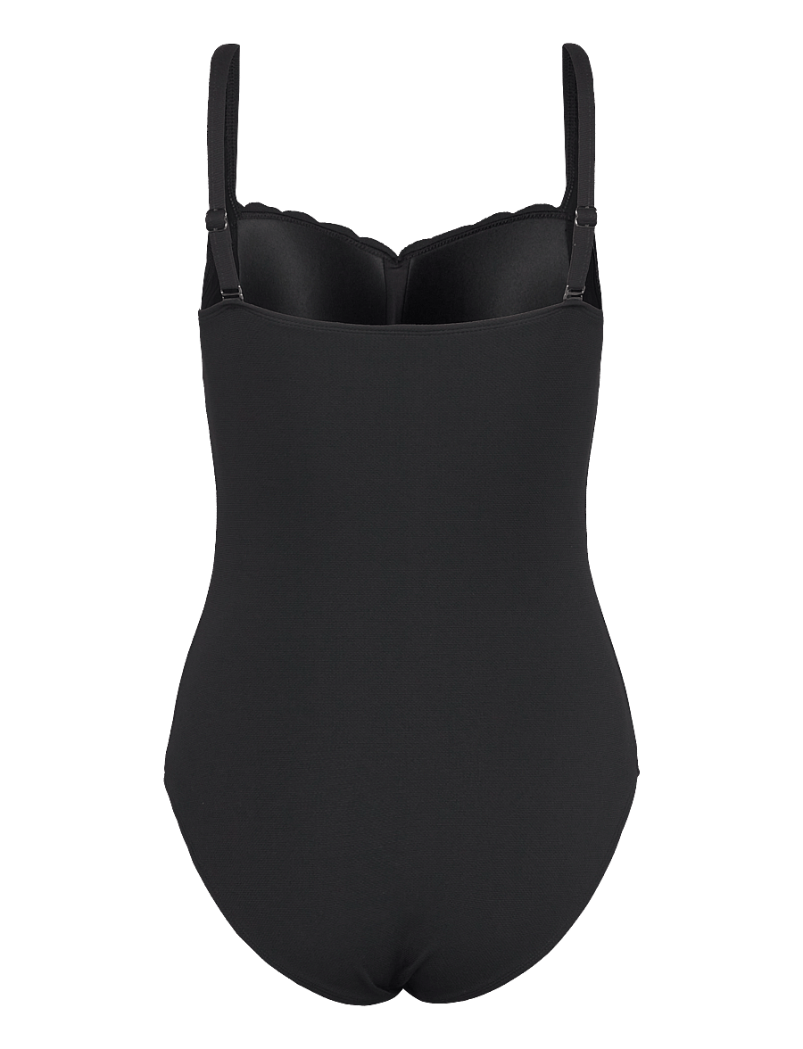 Hunkemöller - SCALLOP SHAPING BS O - badpakken - caviar - 2