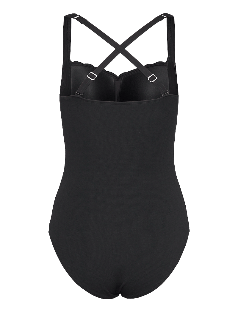 Hunkemöller - SCALLOP SHAPING BS O - badeanzüge - caviar - 3