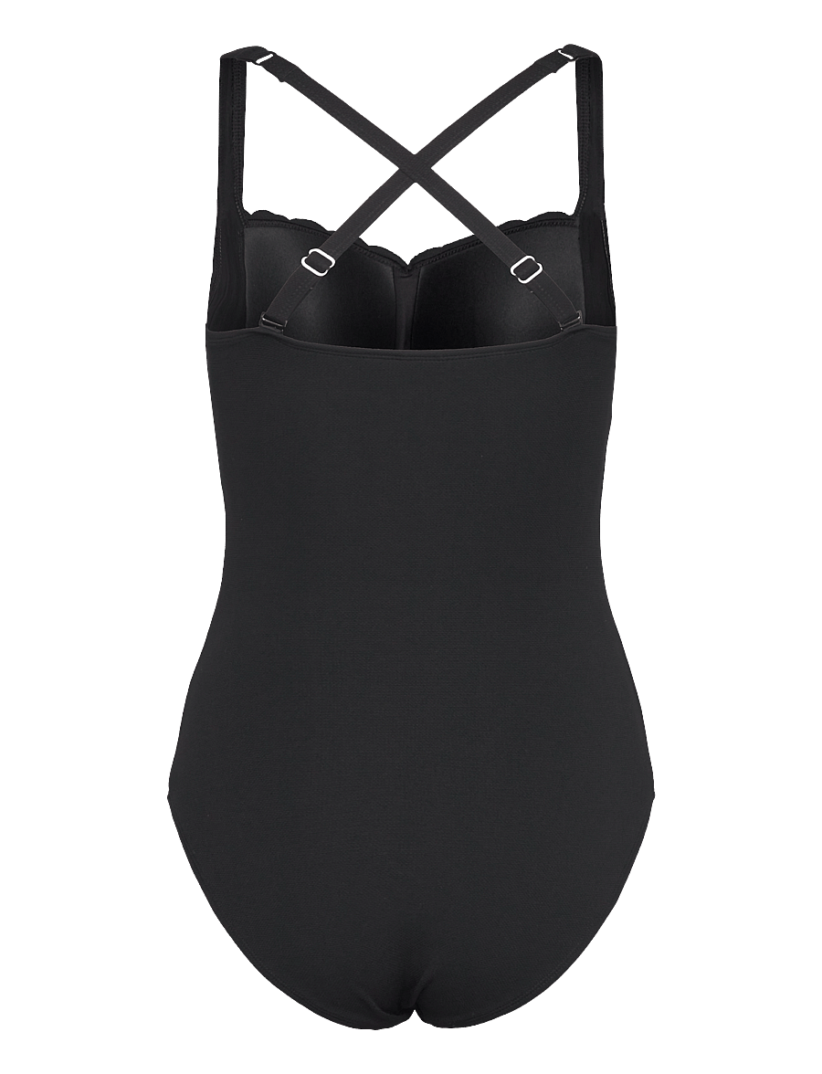 Hunkemöller - SCALLOP SHAPING BS O - badpakken - caviar - 3