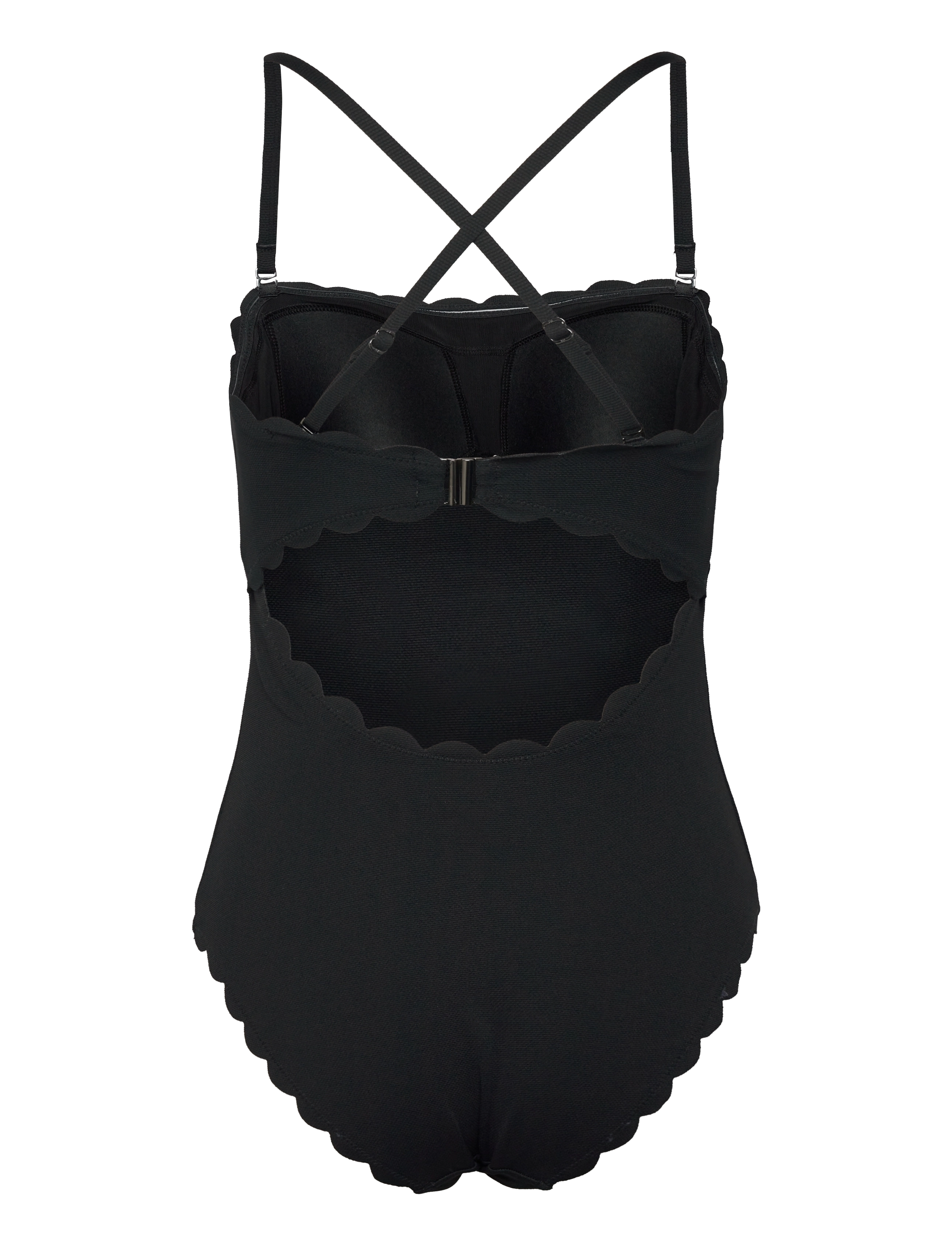 Hunkemöller - SCALLOP BANDEAU BS - kostiumy kąpielowe - caviar - 4