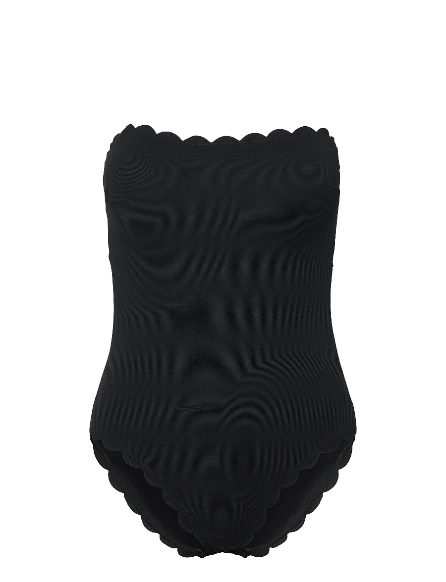 Hunkemöller - SCALLOP BANDEAU BS - badedragter - caviar - 5