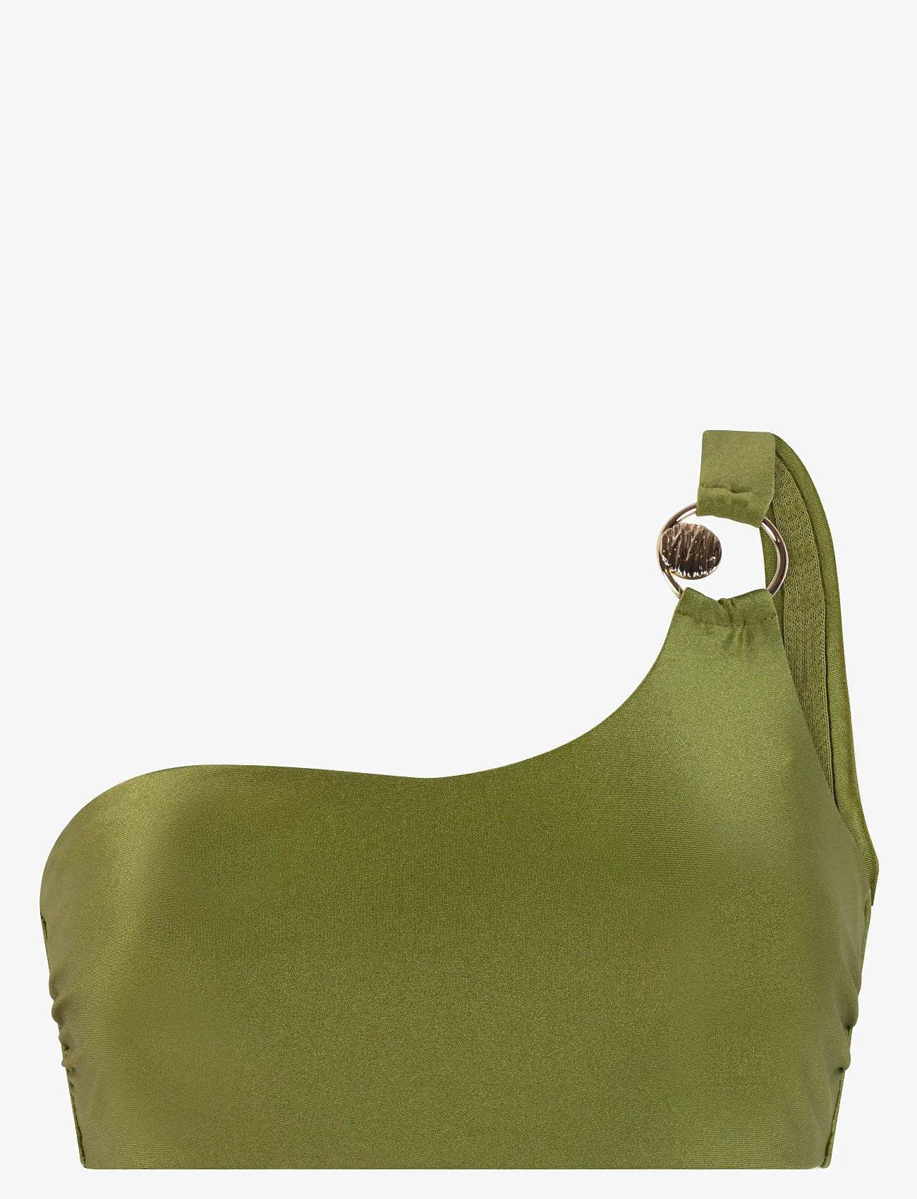 Hunkemöller - HOLBOX ONE SHOULDER CROPTOP - bandeau-bikinis - calla green - 1