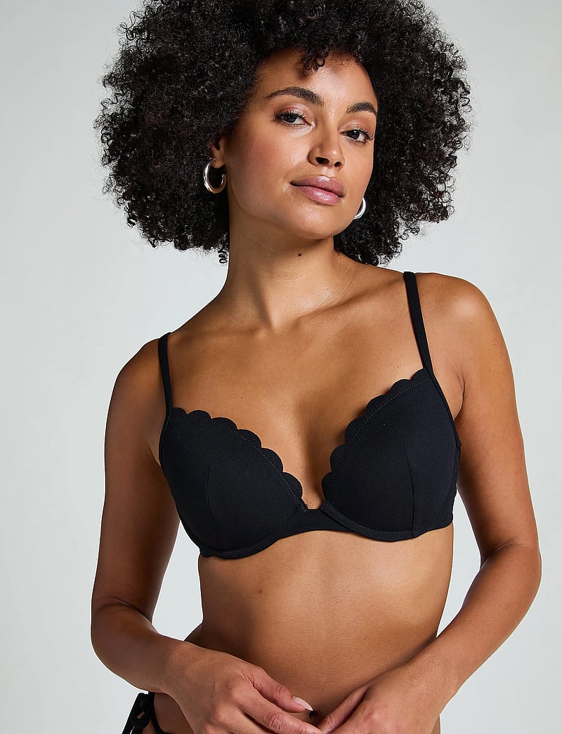 Hunkemöller - SCALLOP PP - bikini-oberteile mit bügel - caviar - 0