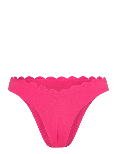 Hunkemöller SCALLOP HIGH LEG R - Bikini bottoms - PINK / pink/rose