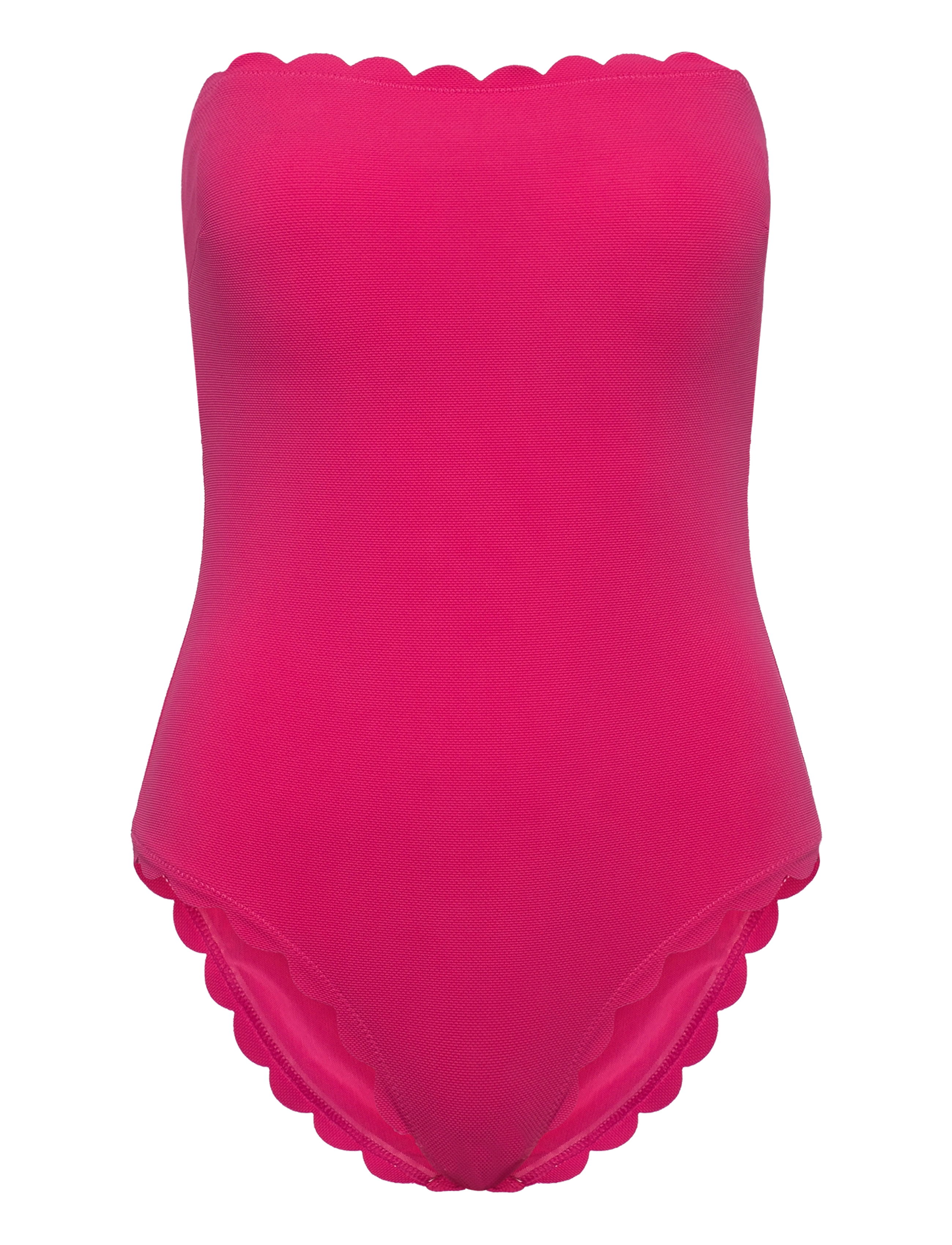 Hunkemöller - SCALLOP BANDEAU BS - badeanzüge - pink - 3