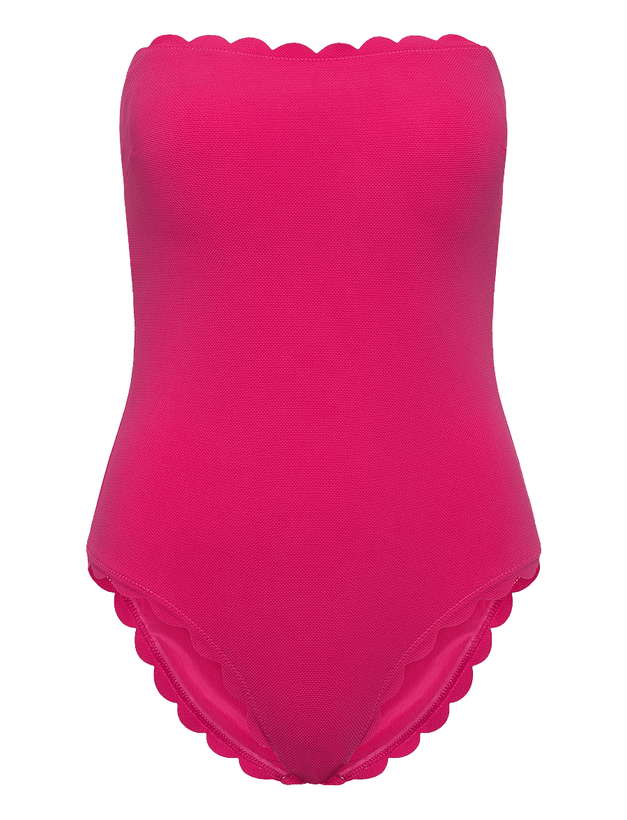 Hunkemöller - SCALLOP BANDEAU BS - ujumistrikood - pink - 3