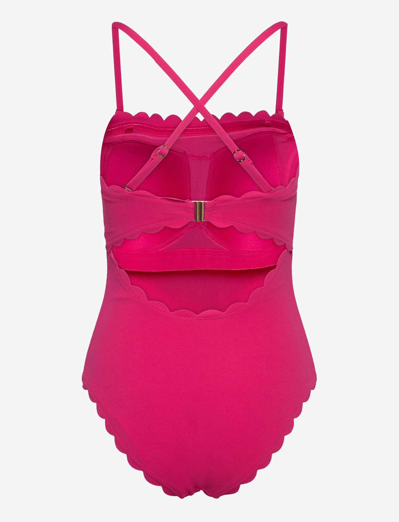 Hunkemöller - SCALLOP BANDEAU BS - baddräkter - pink - 4