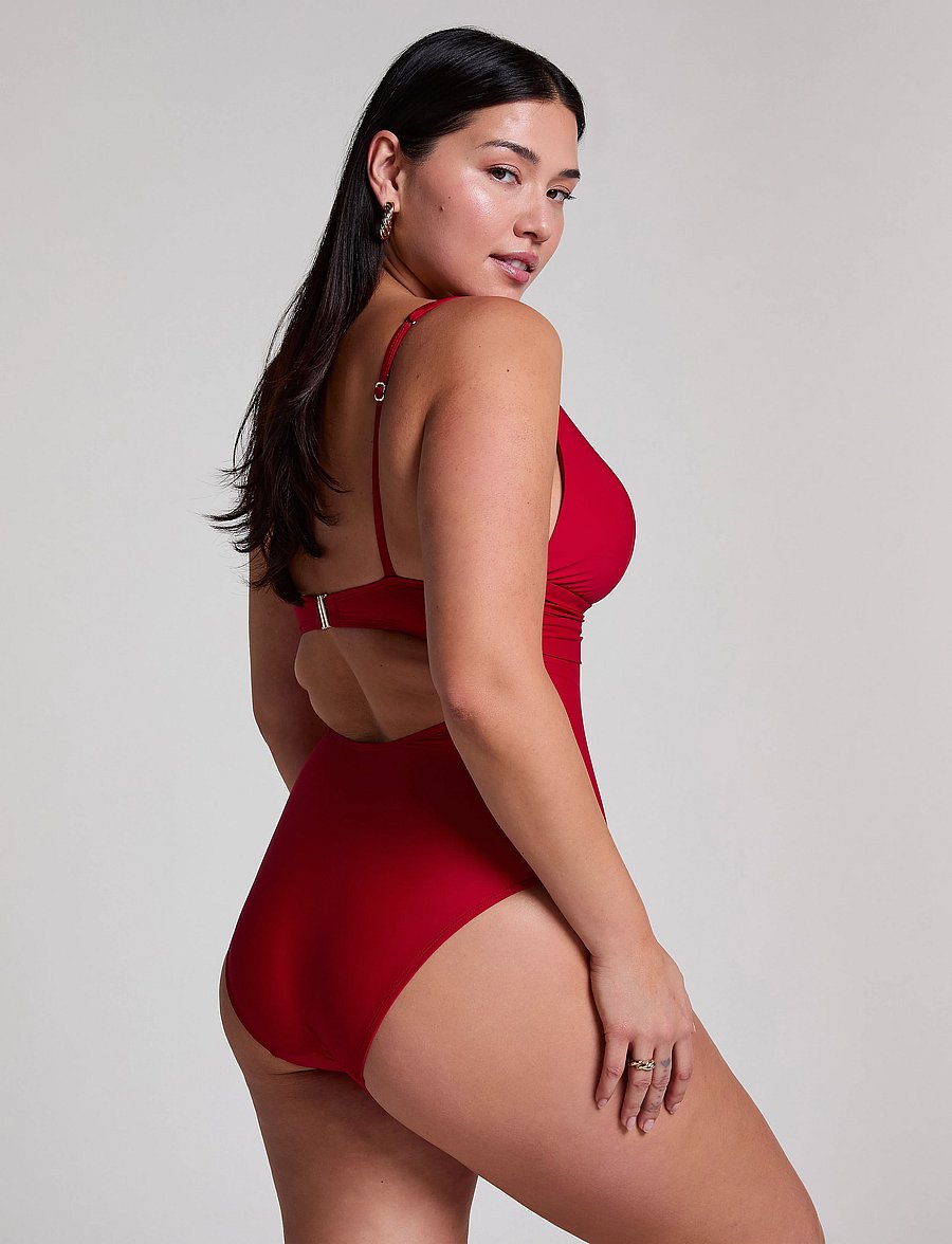 Hunkemöller - LUNA SHAPING BS U WIRE - badeanzüge - chili pepper - 4