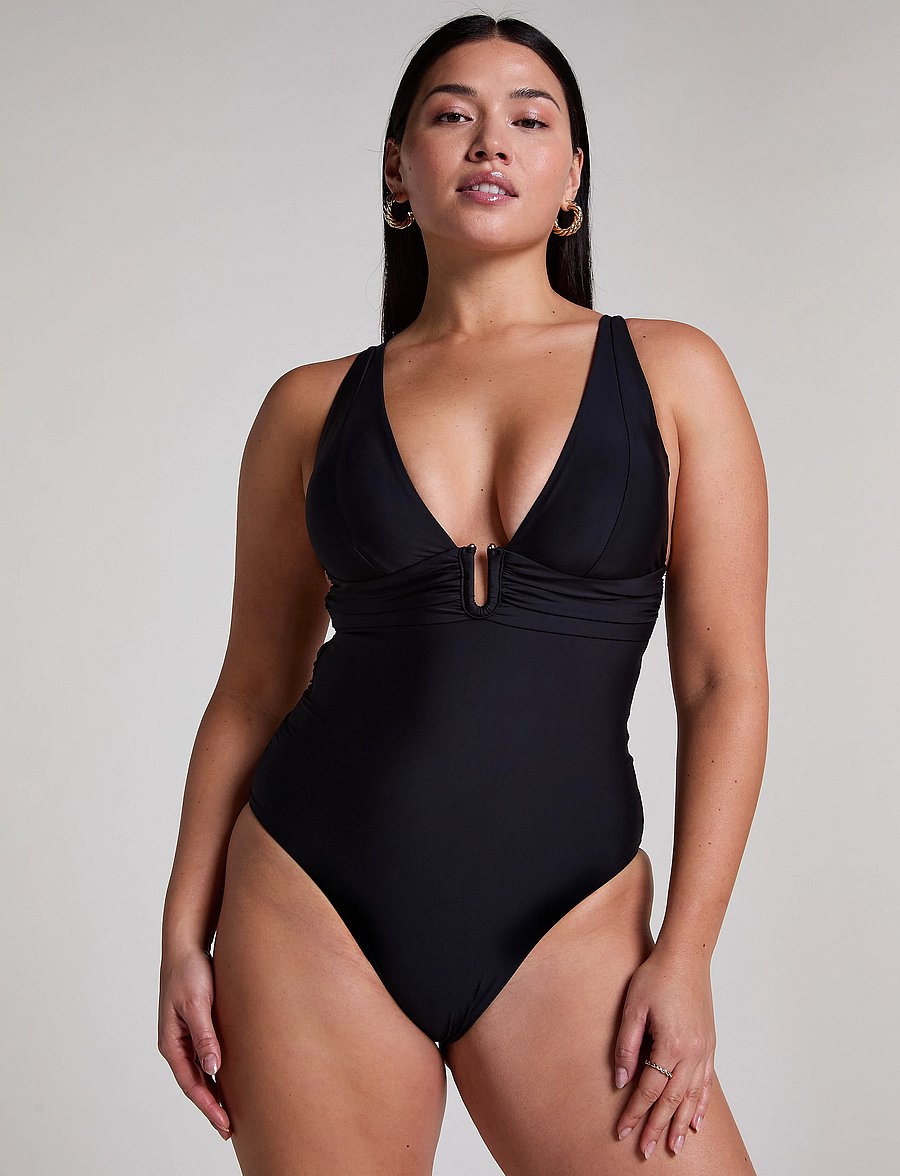 Hunkemöller - LUNA SHAPING BS U WIRE - badedragter - caviar - 0