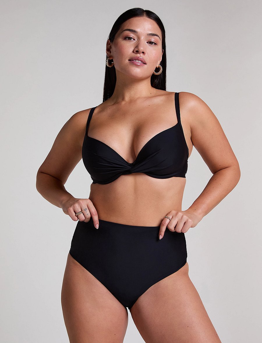 Hunkemöller - LUNA SHAPING CHEEKY HW - bikinihosen mit hoher taille - caviar - 0