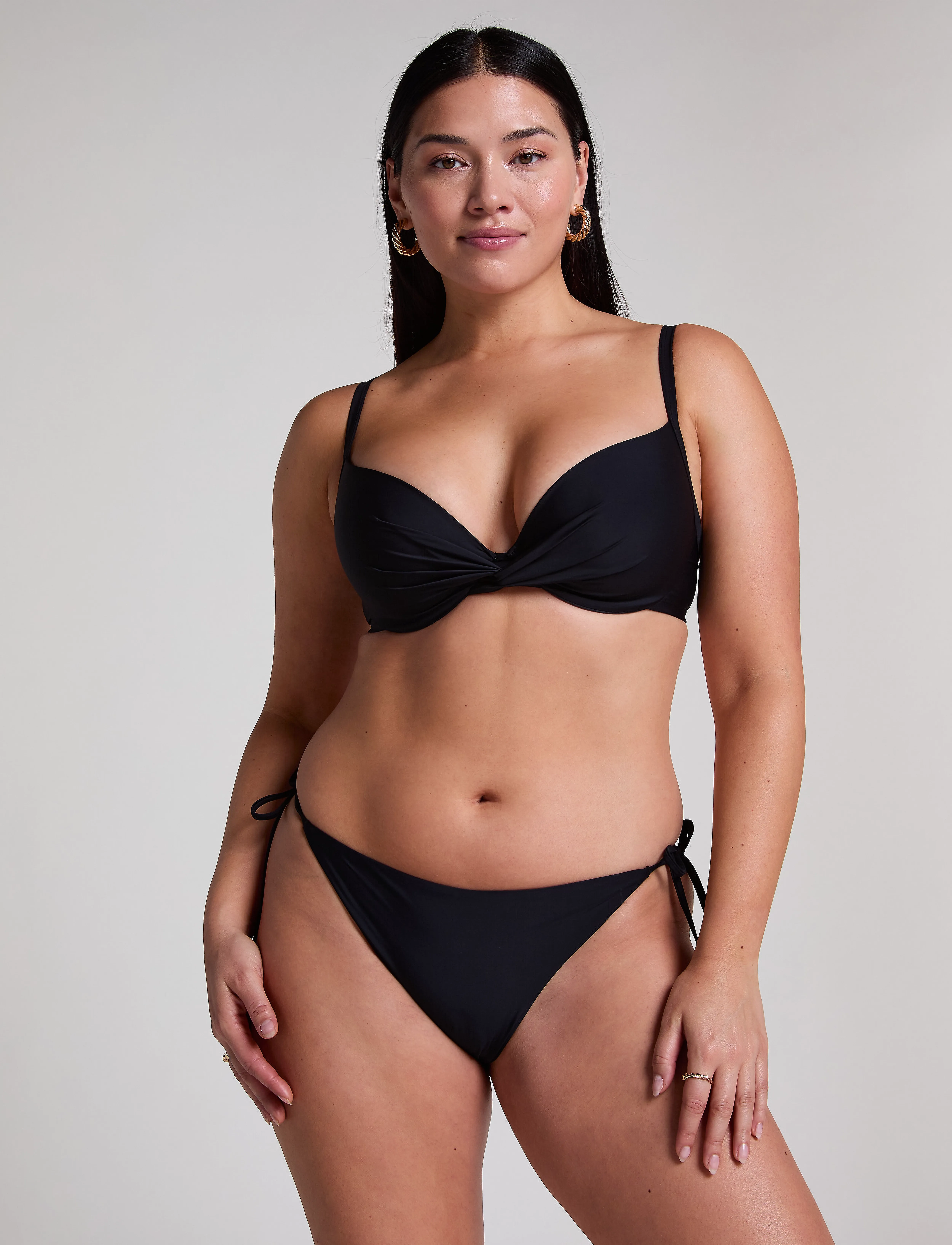 Hunkemöller LUNA CHEEKY T - Badetøj - CAVIAR / black