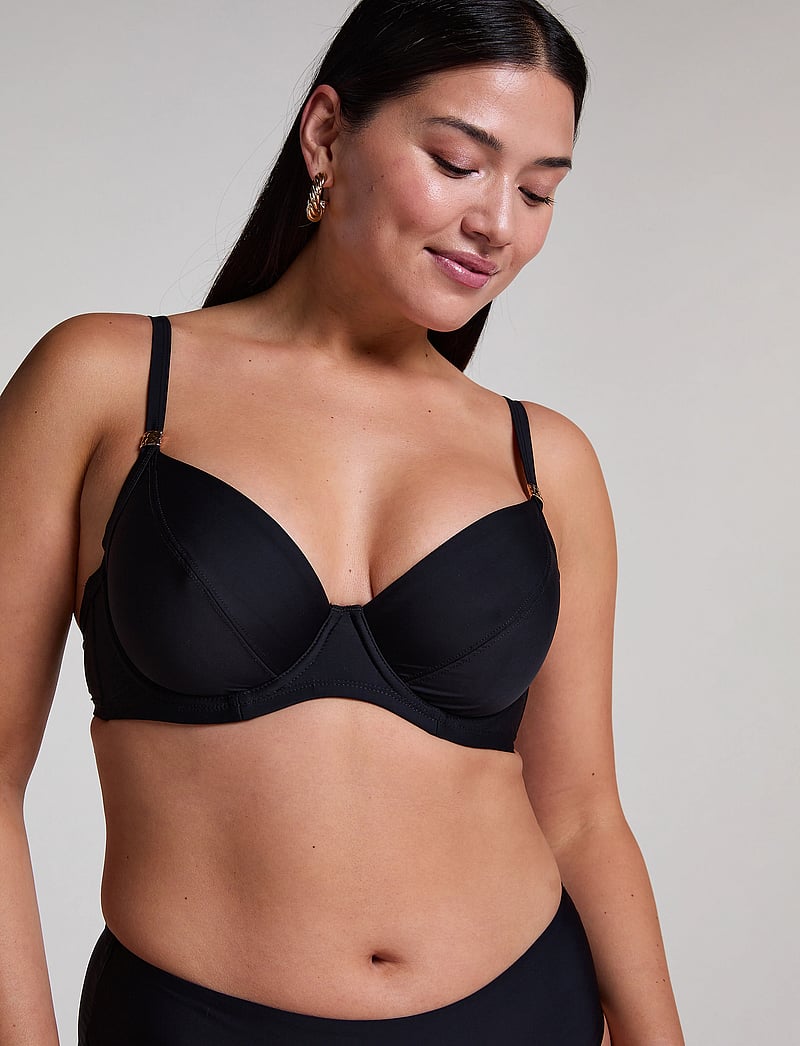 Hunkemöller - LUNA DEMI UF - bikini-oberteile mit bügel - caviar - 0
