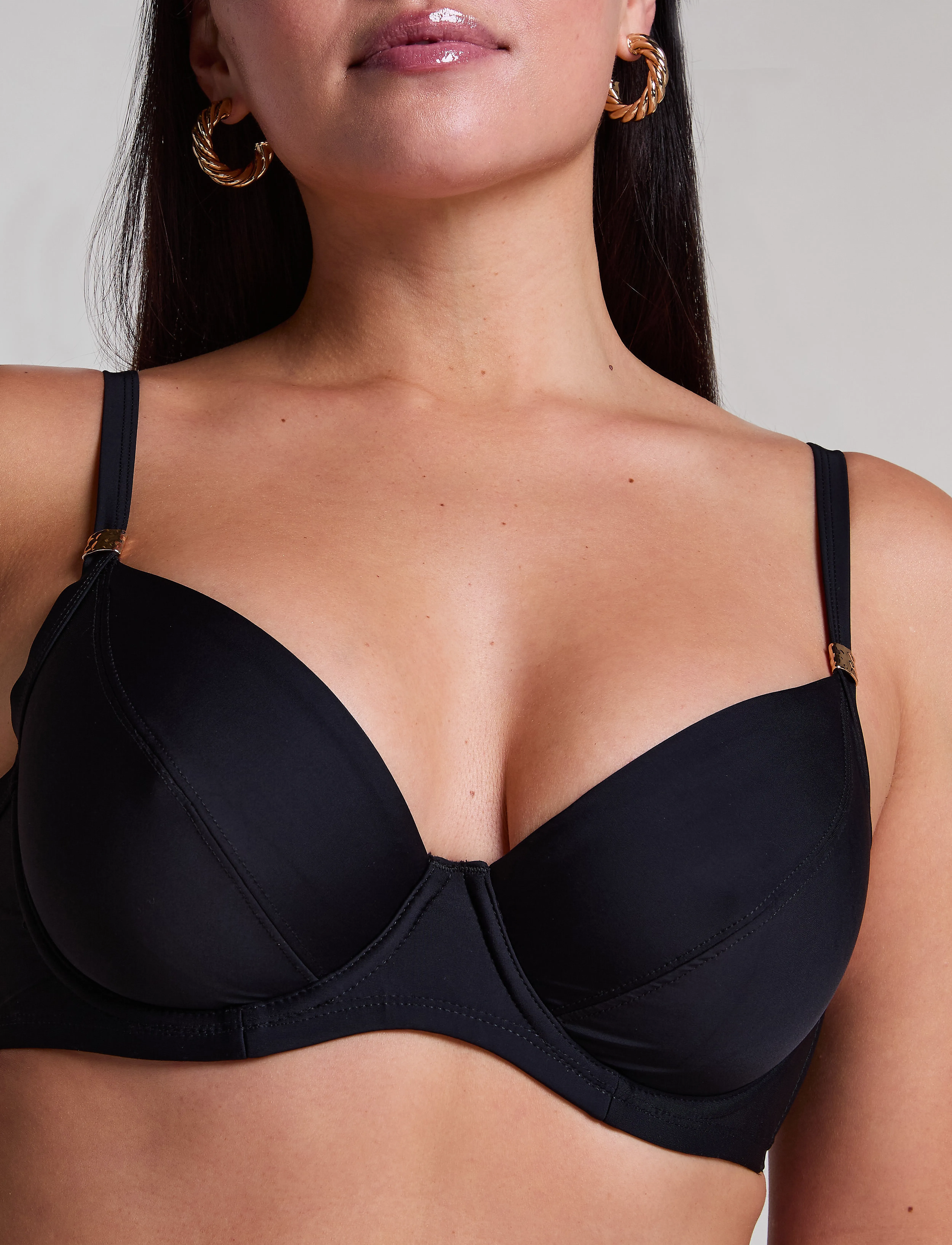Hunkemöller - LUNA DEMI UF - vielutėmis sutvirtintos bikinio liemenėlės - caviar - 3