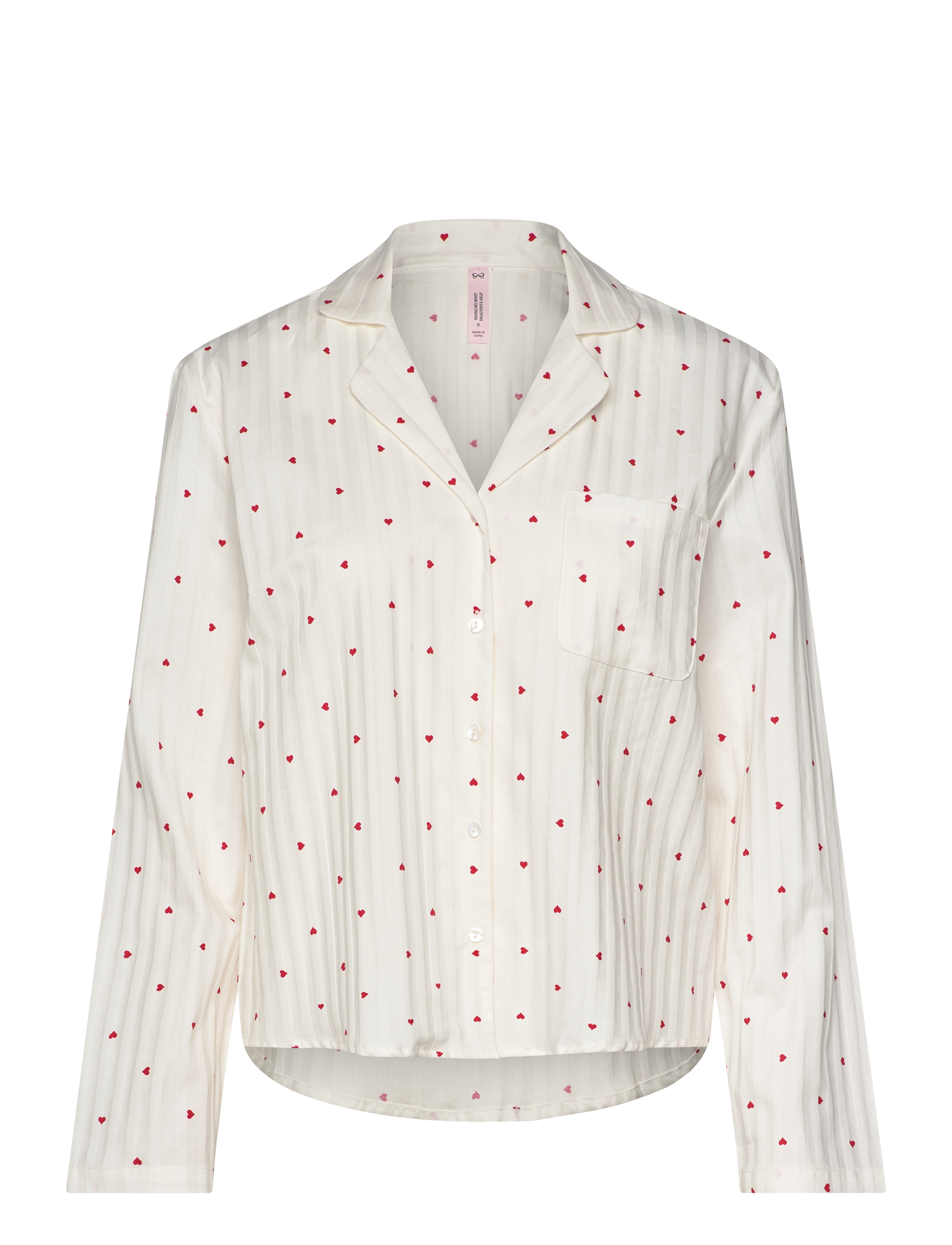 HUNKEMÖLLER Jacke Ls Co Jacquard Hearts Weiß - XS - Damen