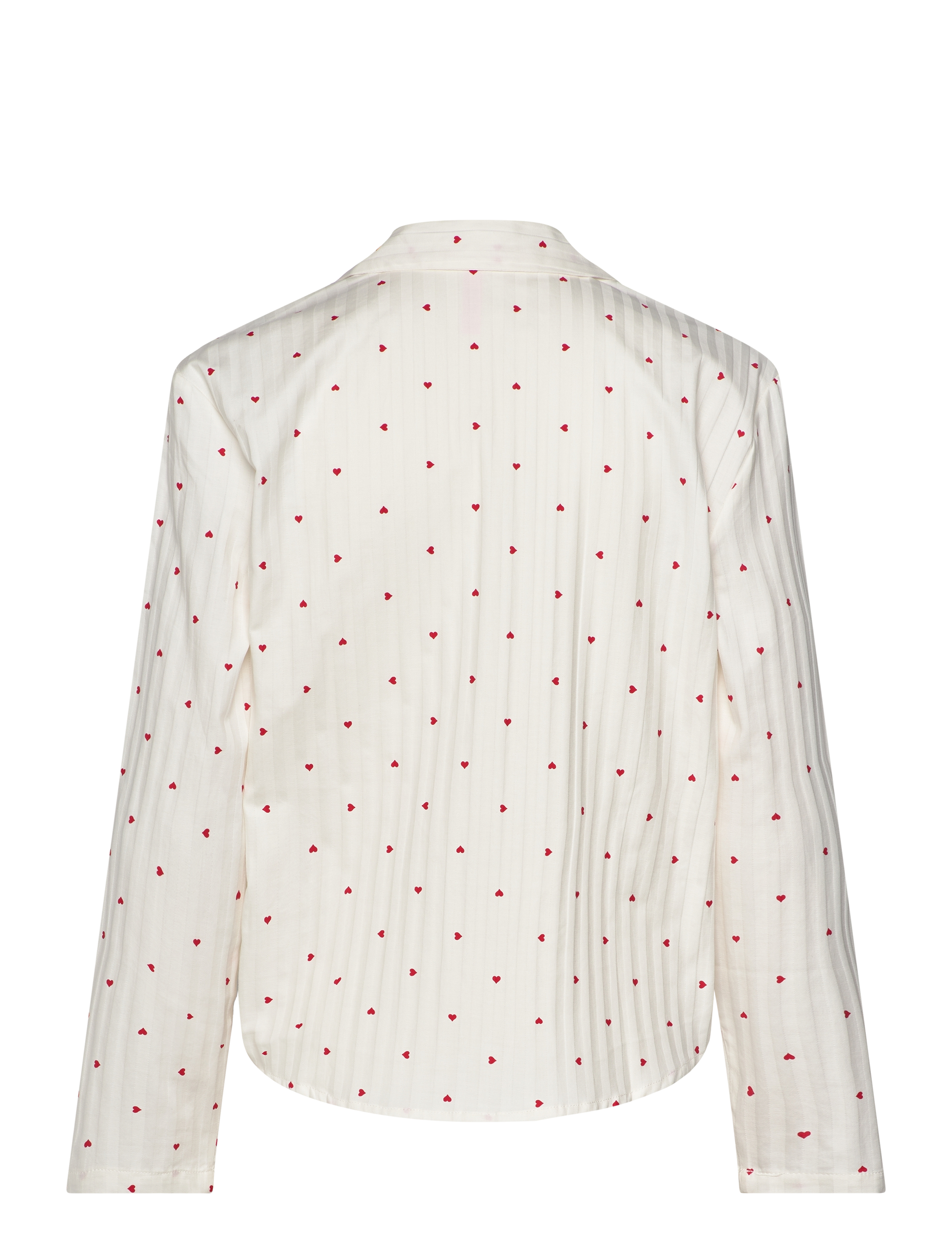 Hunkemöller - JACKET LS CO JACQUARD HEARTS - oberteile - gardenia - 2