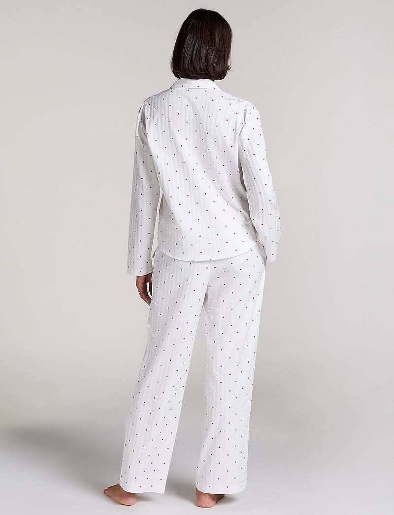 Hunkemöller - JACKET LS CO JACQUARD HEARTS - Överdelar - gardenia - 5