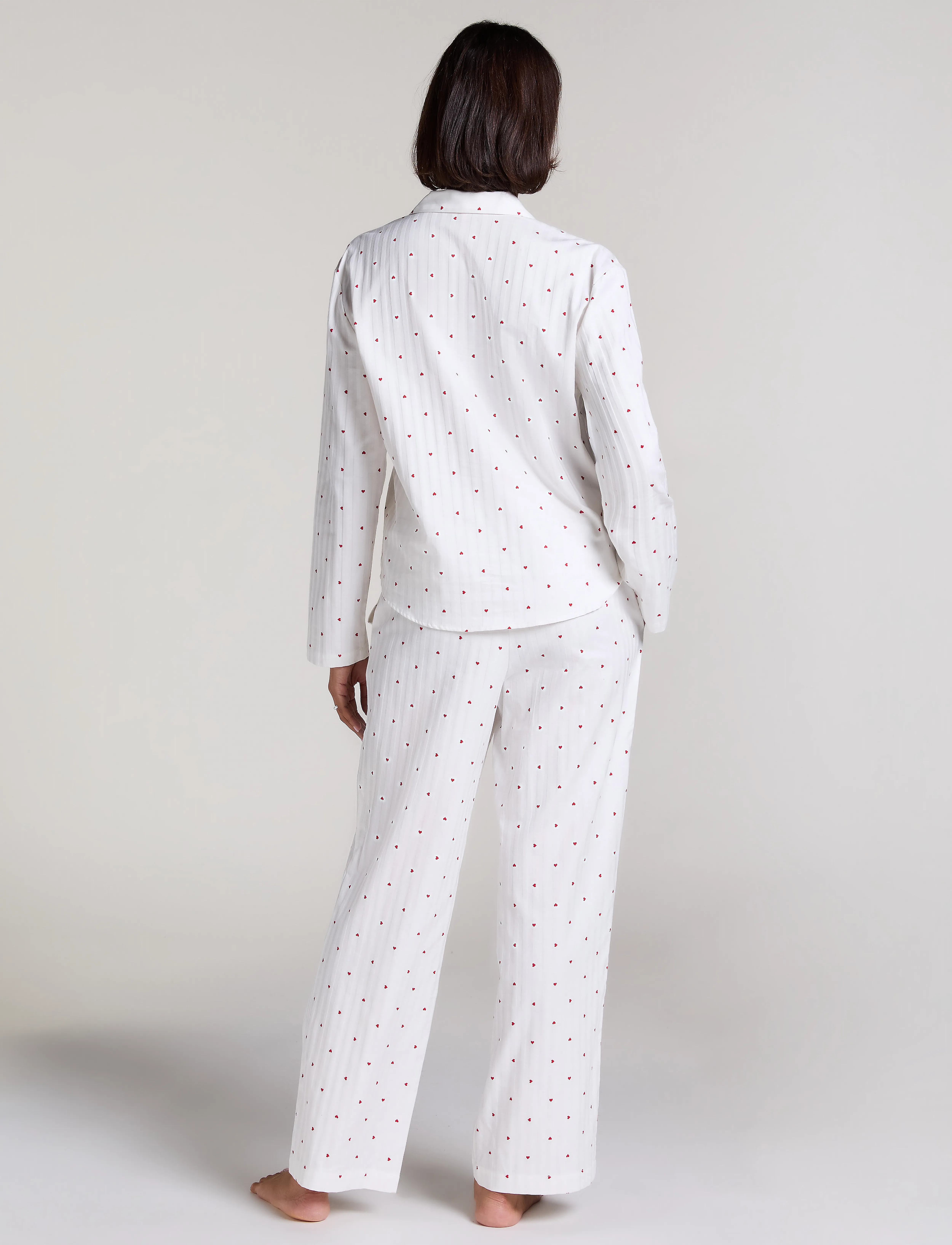 Hunkemöller - JACKET LS CO JACQUARD HEARTS - oberteile - gardenia - 5