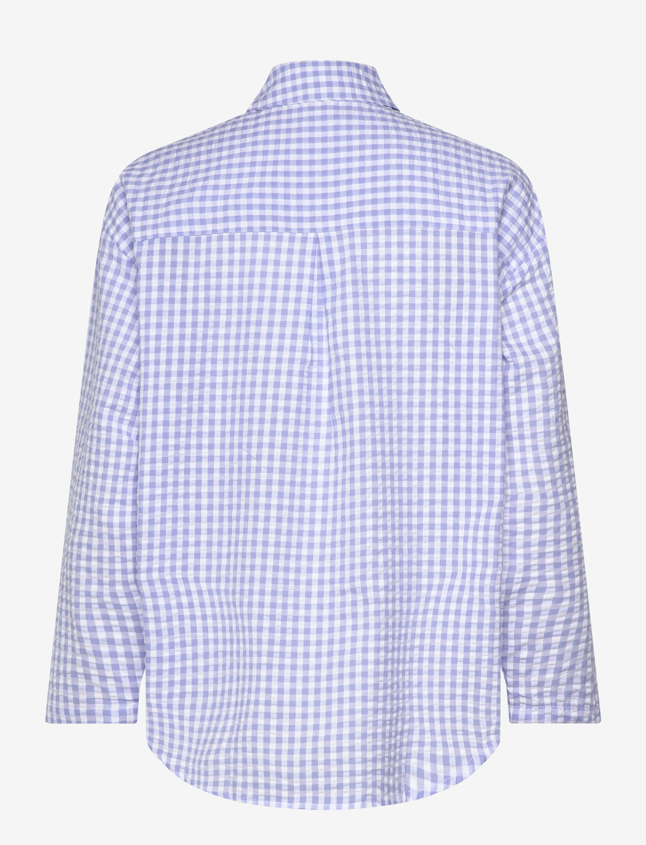 Hunkemöller - JACKET LS SEERSUCKER CHECK - Överdelar - hkm blue - 2