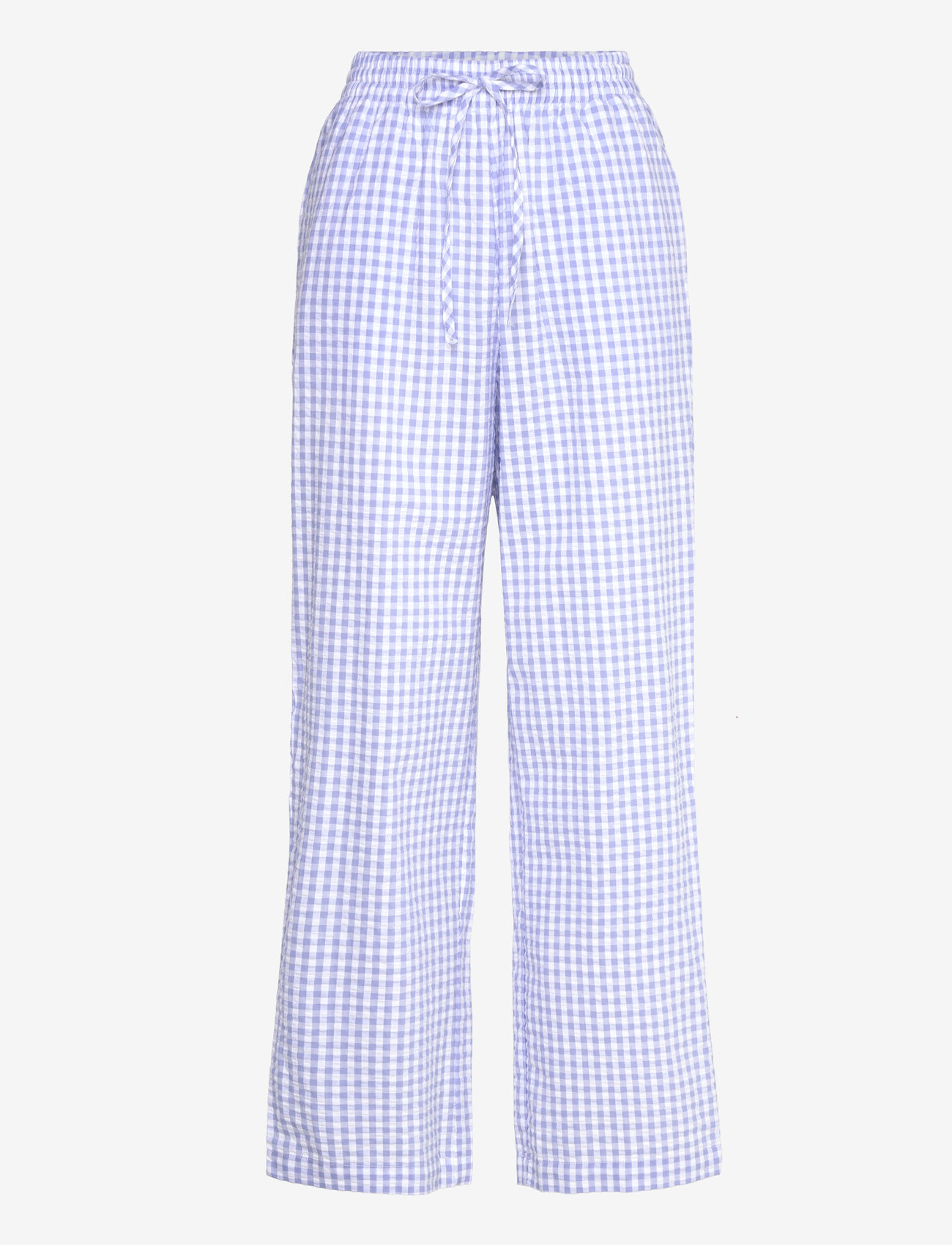 Hunkemöller - PANT SEERSUCKER CHECK - hkm blue - 1