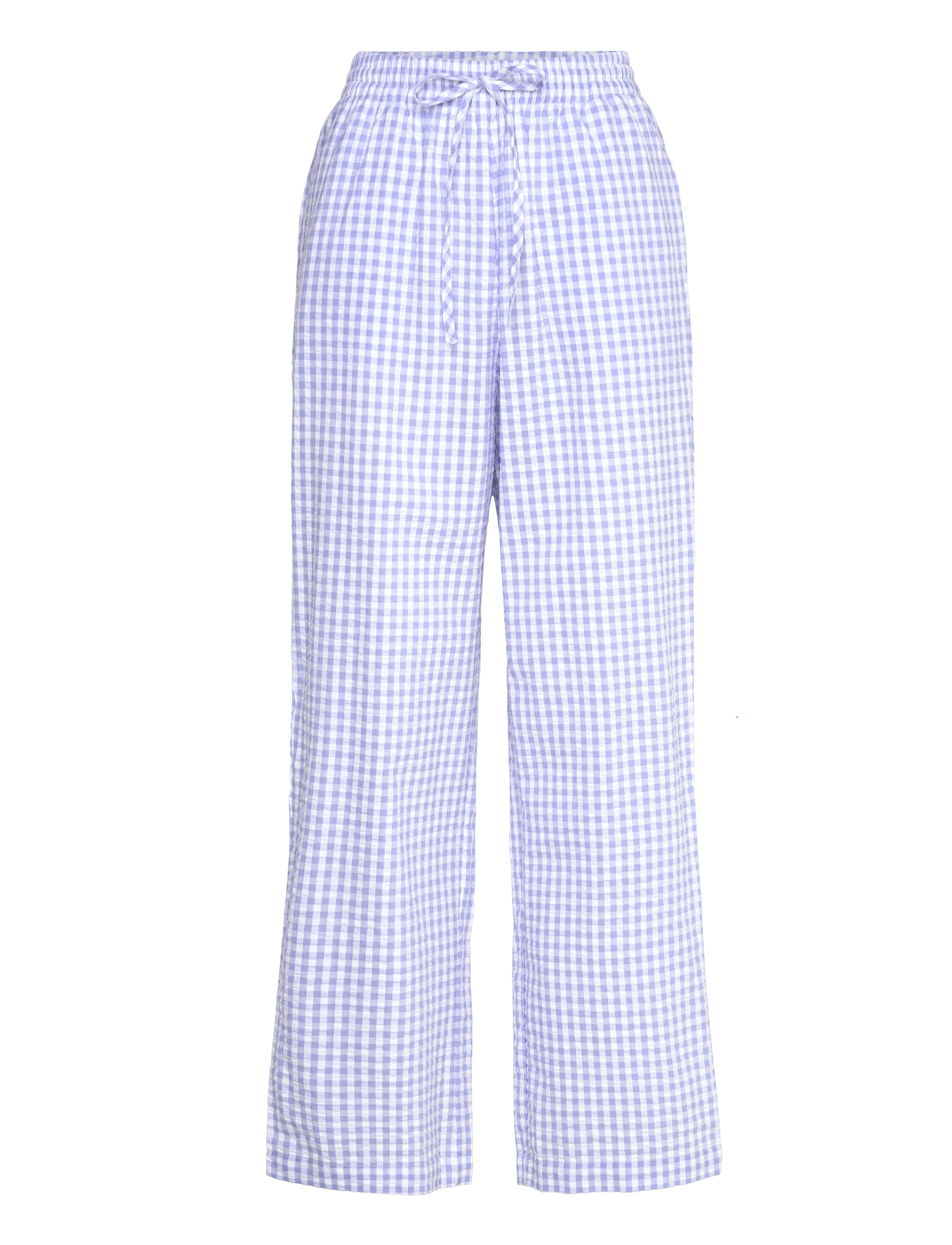 Hunkemöller - PANT SEERSUCKER CHECK - hkm blue - 1