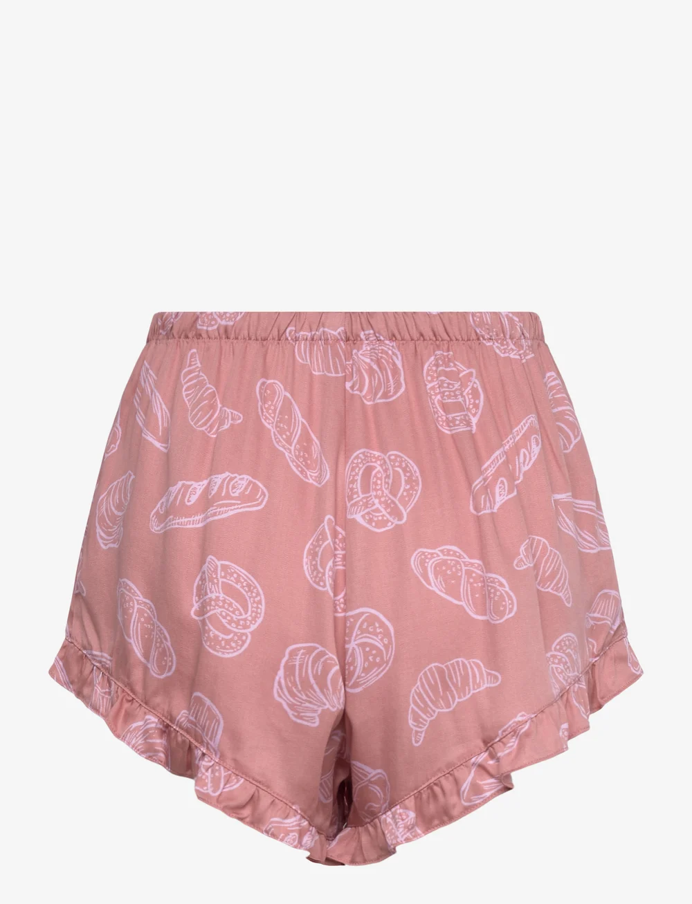 Hunkemöller - SHORT VIS SATIN RUFFLE - shorts - hkm tan - 2